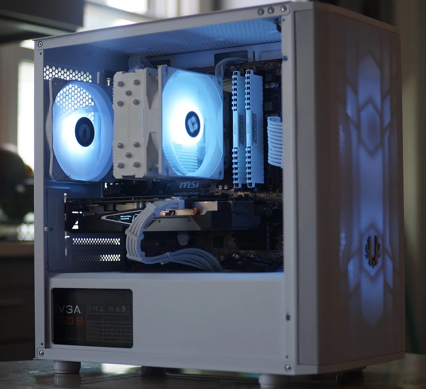 Ryzen 5 2600, RX 5500XT White Gaming/Streaming PC