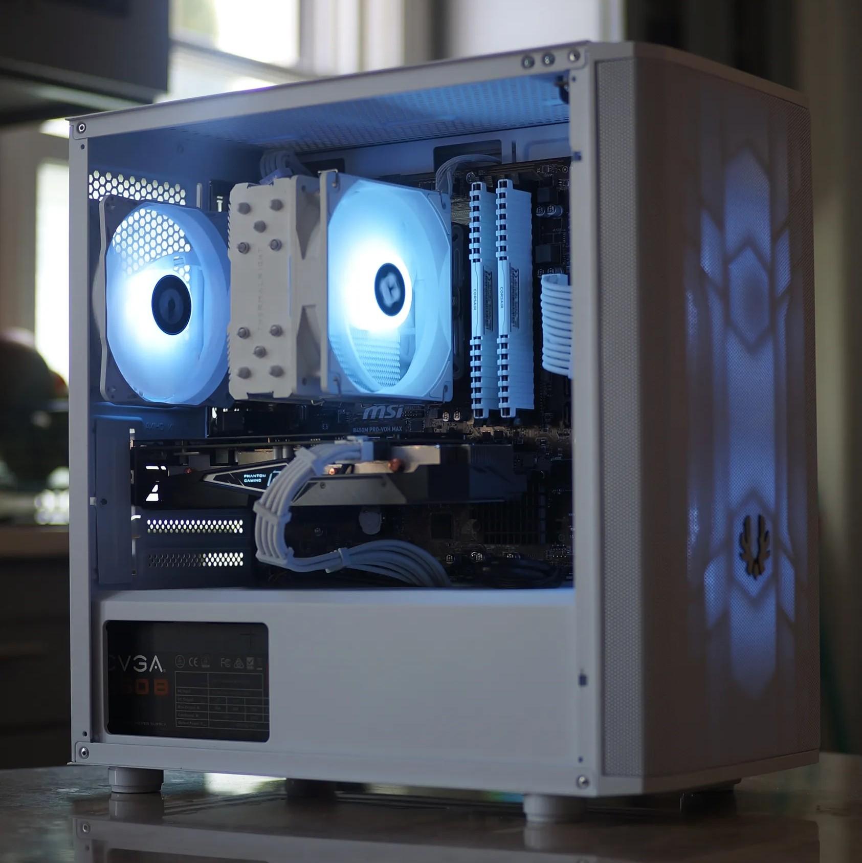 Ryzen 5 2600, RX 5500XT White Gaming/Streaming PC