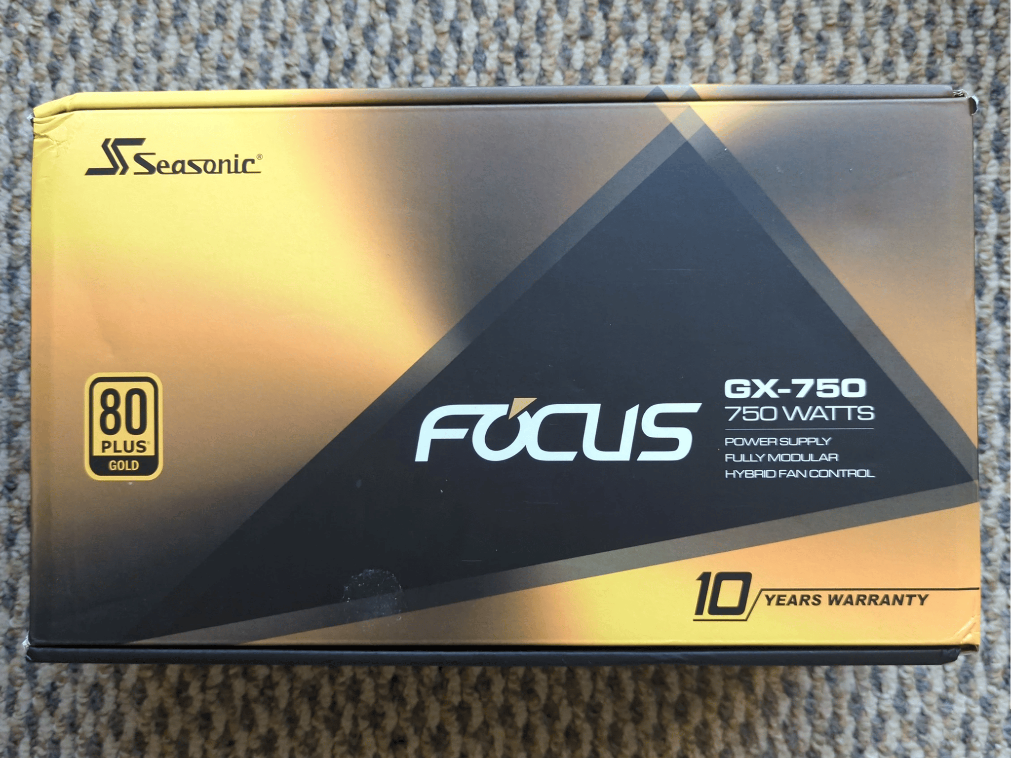Seasonic FOCUS GX-750, 750W 80+ Gold, Full-Modular Power Supply Unit (used)