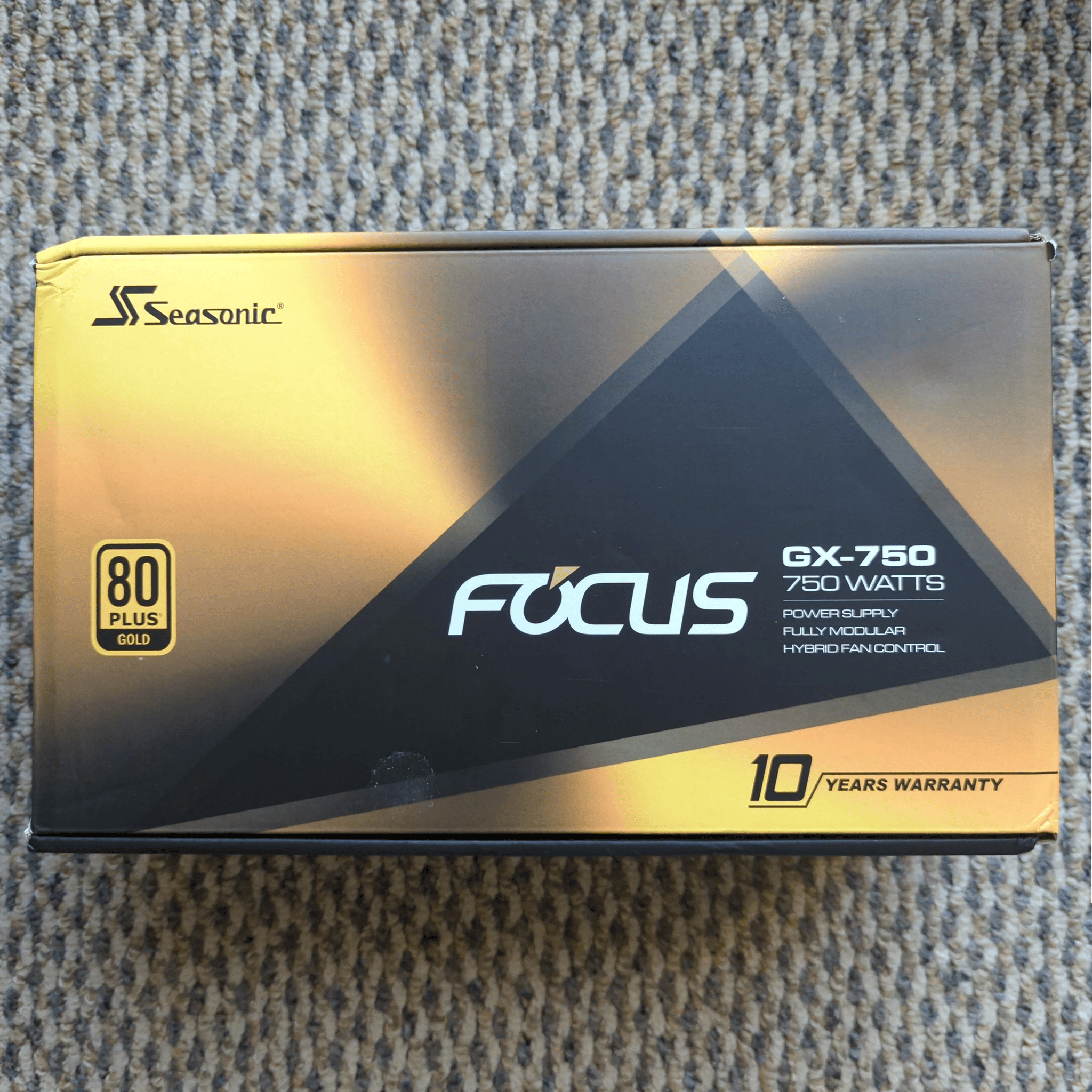 Seasonic FOCUS GX-750, 750W 80+ Gold, Full-Modular Power Supply Unit (used)