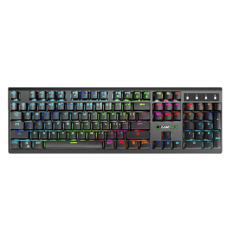 K801 Mechanical Gaming Keyboard – RGB Backlit, Blue Switches, Anti-Ghosting, Full-Size 104 Keys
