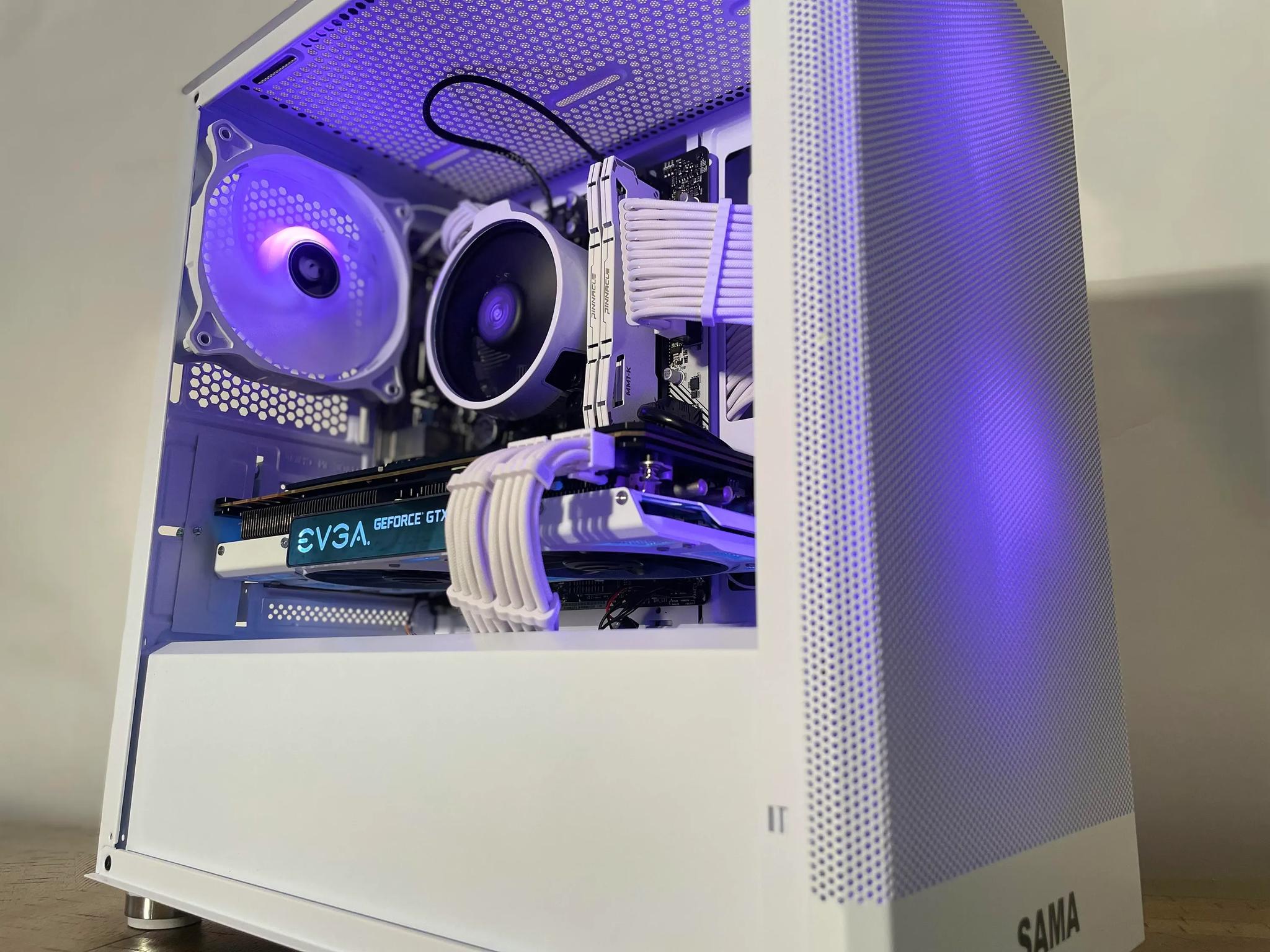 White RGB Gaming PC | Ryzen 5 3600 | GTX 1070 | 16GB DDR4 | 480GB SSD | Windows 11