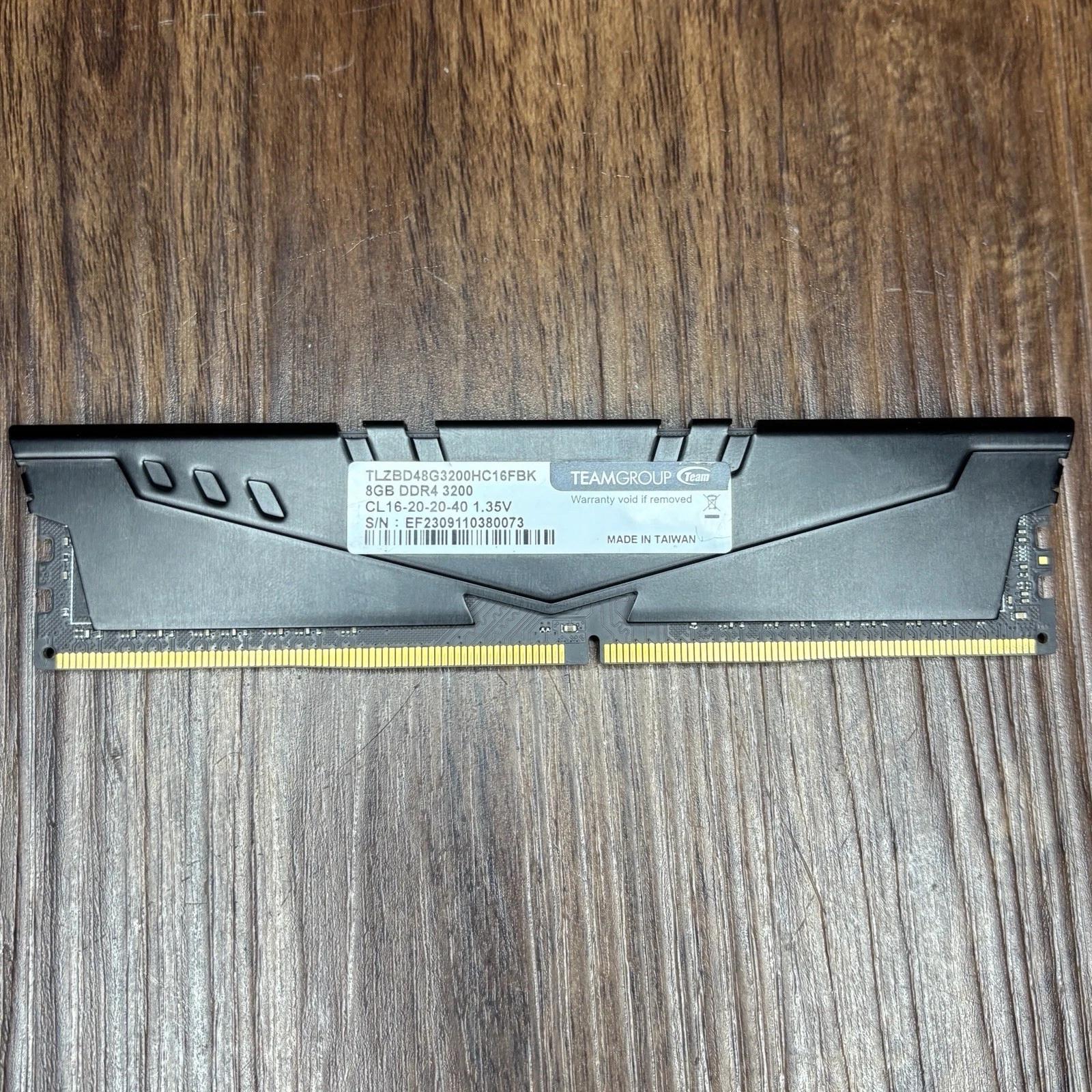 TeamGroup T-Force Vulcan Z 8GB (1x8GB) RAM DDR4 3200MHz TLZGD48G3200HC16FBK