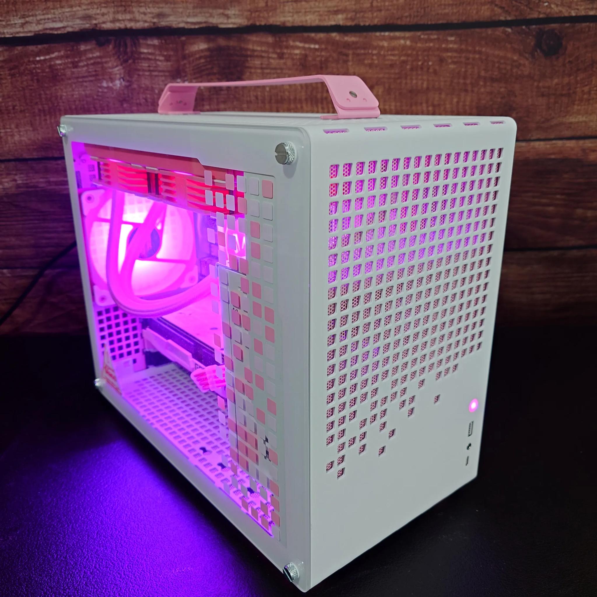 Slay 👑💅: Pink/White 1080P+ Gaming PC - i5 12400 / RTX 3060 12GB / 32GB DDR5 / 1TB NVME