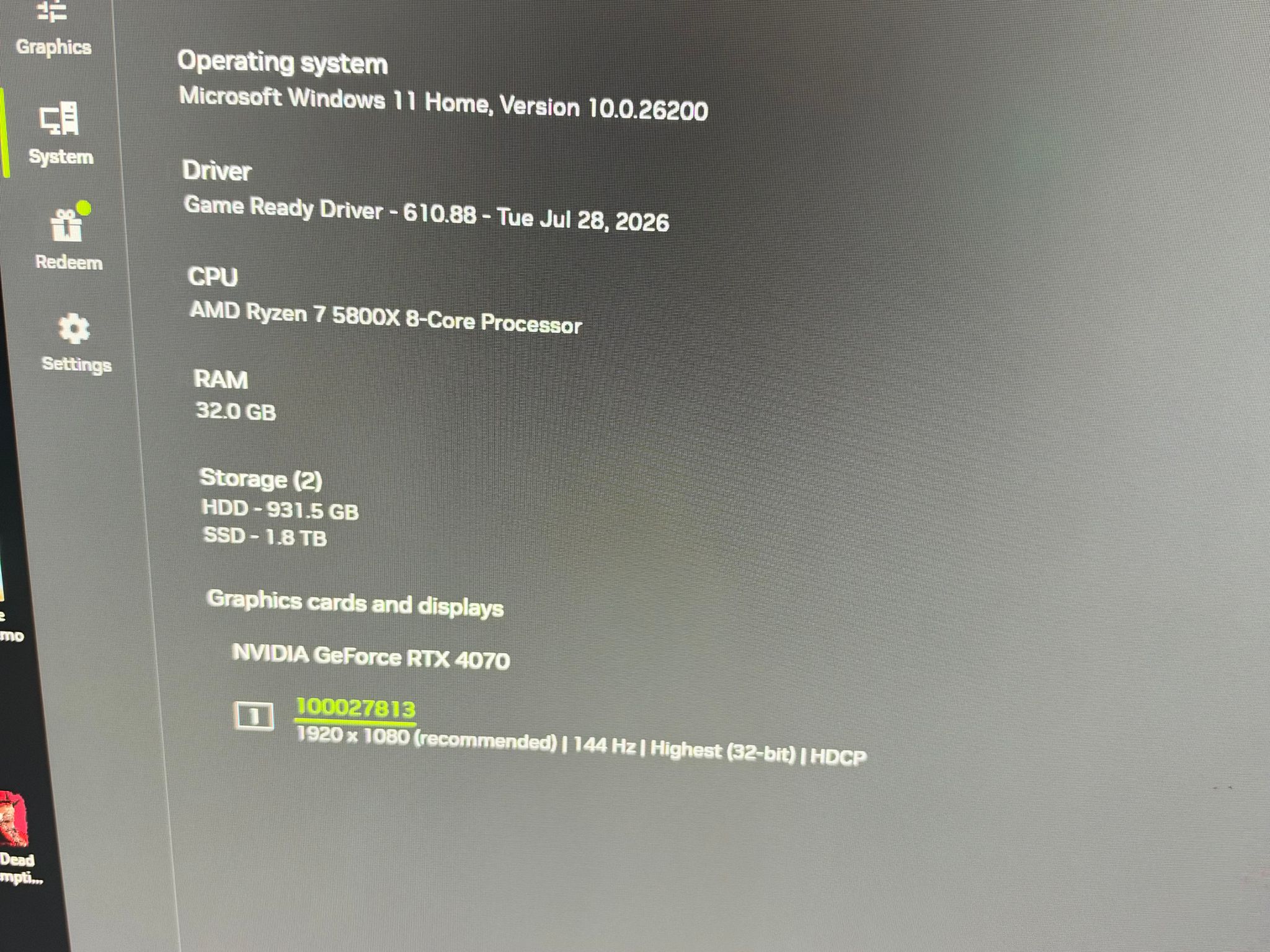 GeForce RTX 4070 Custom Gaming PC - Ryzen 7 5800X, 32GB RAM