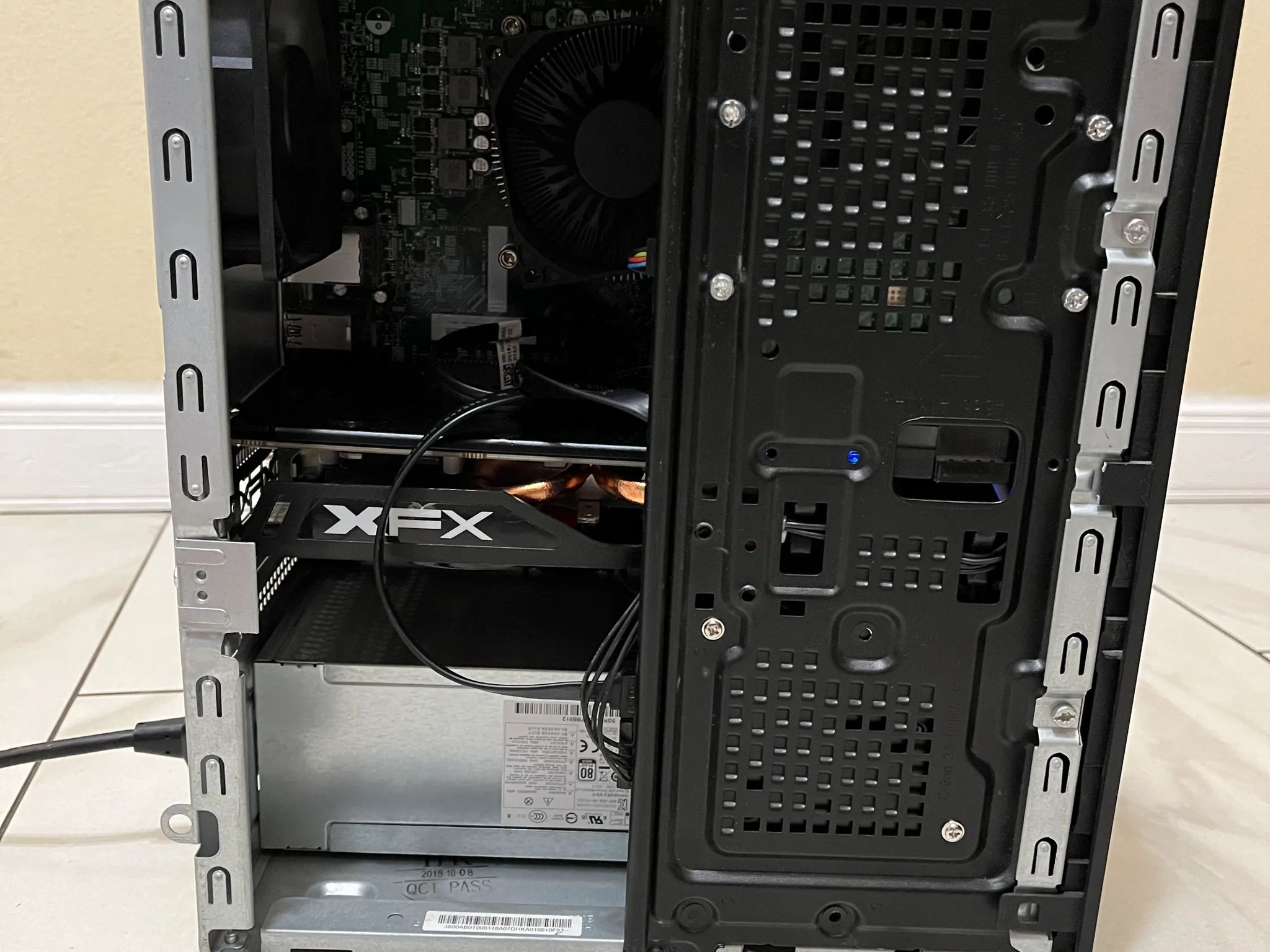 HP Gaming PC Desktop, AMD Ryzen 7 1700 8 Core RX 570 4GB, 16GB DDR4 RAM, 128GB SSD + 1TB HDD & Wi-Fi