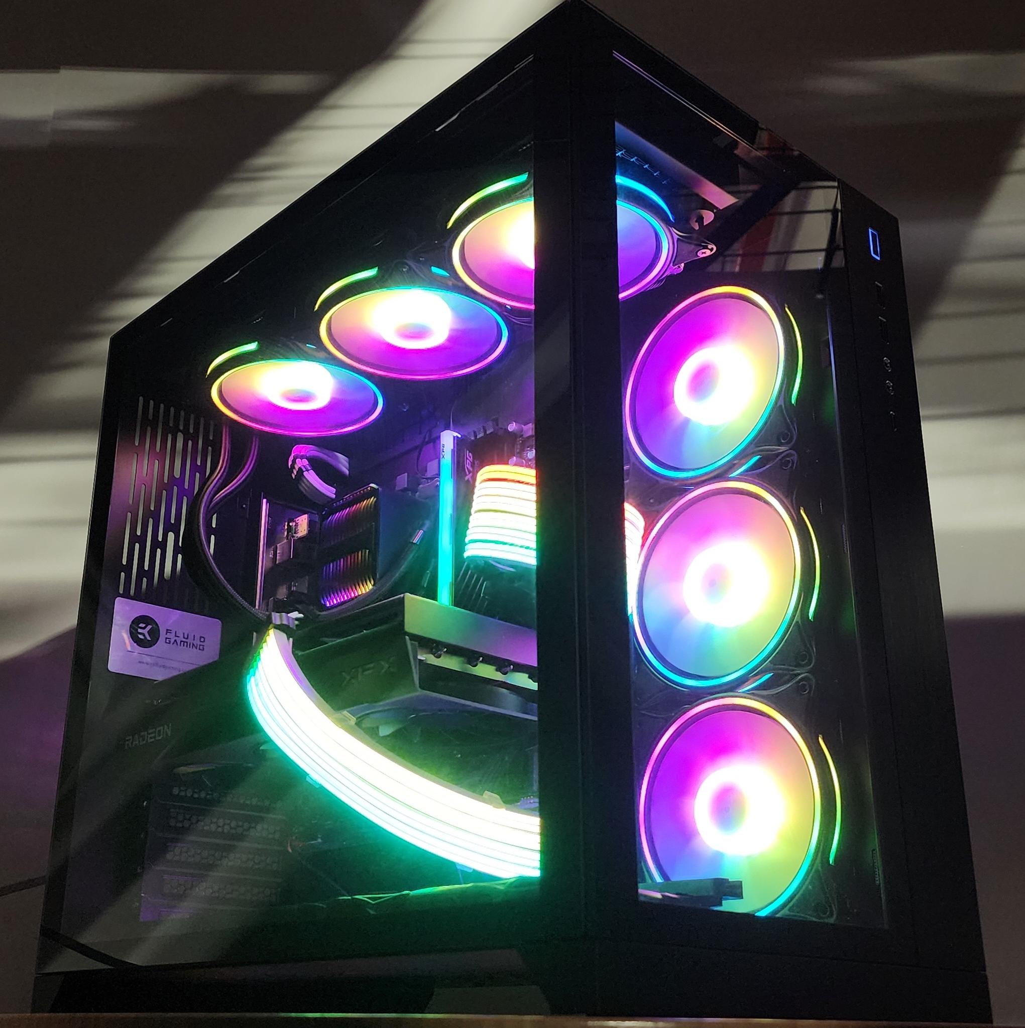 Gaming PC Ryzen 7 7800X3D 16GB RAM 1TB SSD RX 9060 XT 16GB Windows 11 Computer
