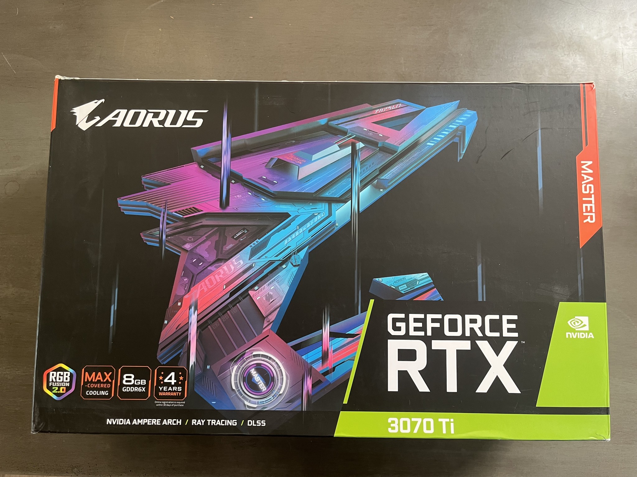 Gigabyte AORUS GeForce RTX 3070 Ti MASTER 8G