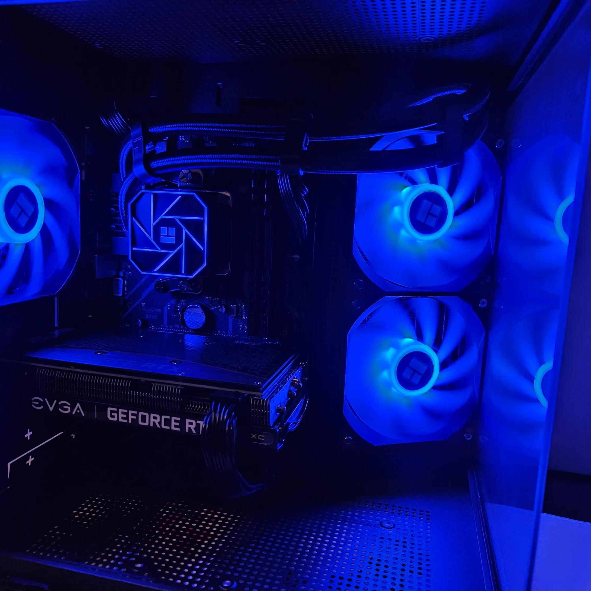 Liquid cooled Dark Side RIG Ryzen 5 / 16GB DDR4 / 1TB SSD / RTX 3060 TI