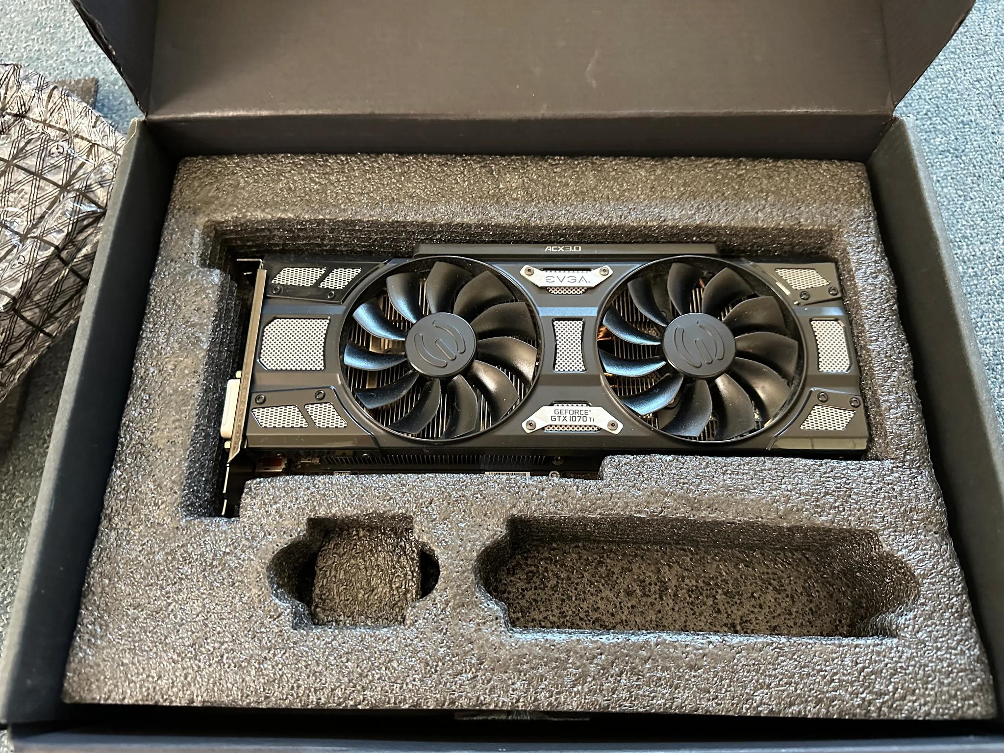 EVGA NVIDIA GeForce GTX 1070 TI SC BLACK 8 GB GDDR5 PCI Express 3.0 x16