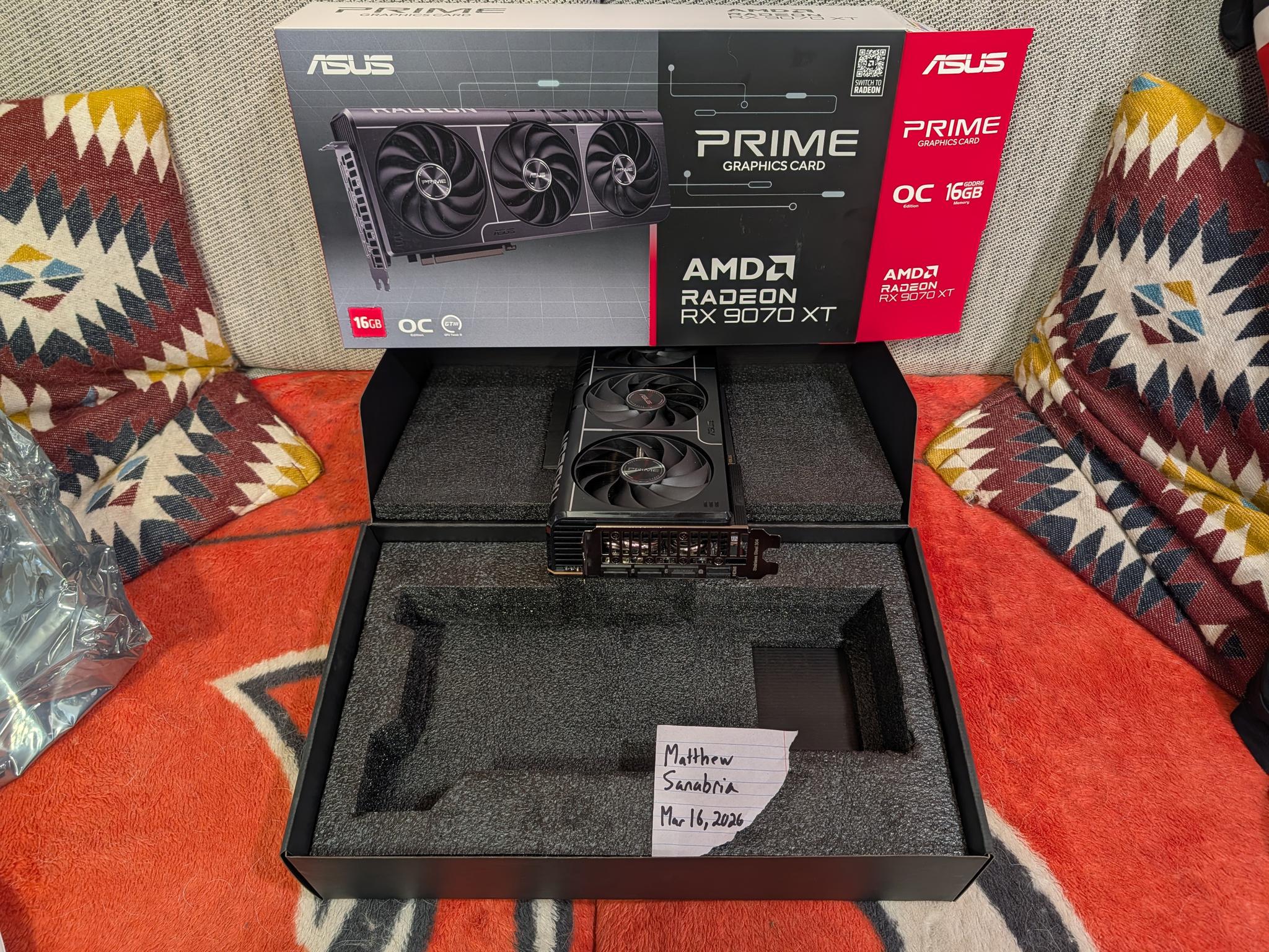 ASUS Prime Radeon™ RX 9070 XT 16GB GDDR6 OC Edition