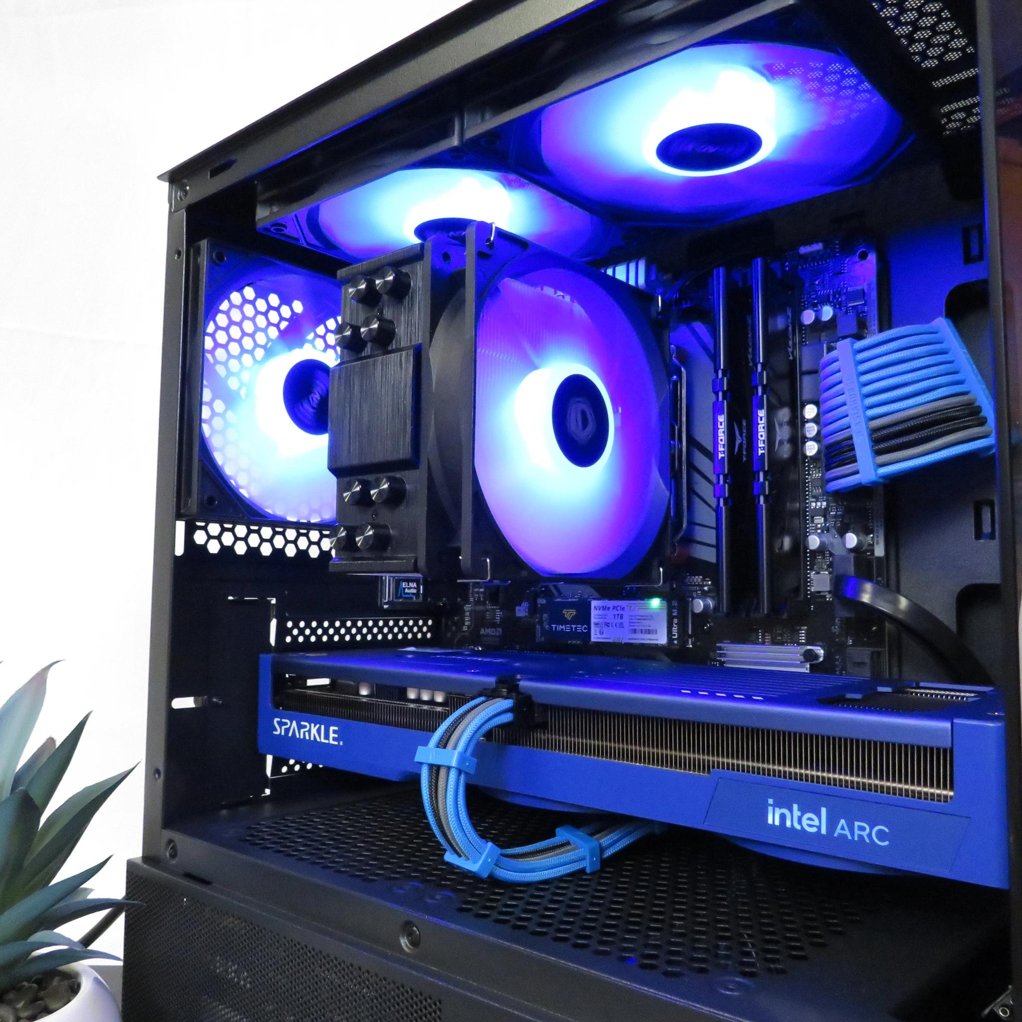 Ultimate Battlemage Gaming all new parts: Ryzen 5 5600 + Intel Arc B580 + 16 GB DDR4 + 1 TB NVME SSD