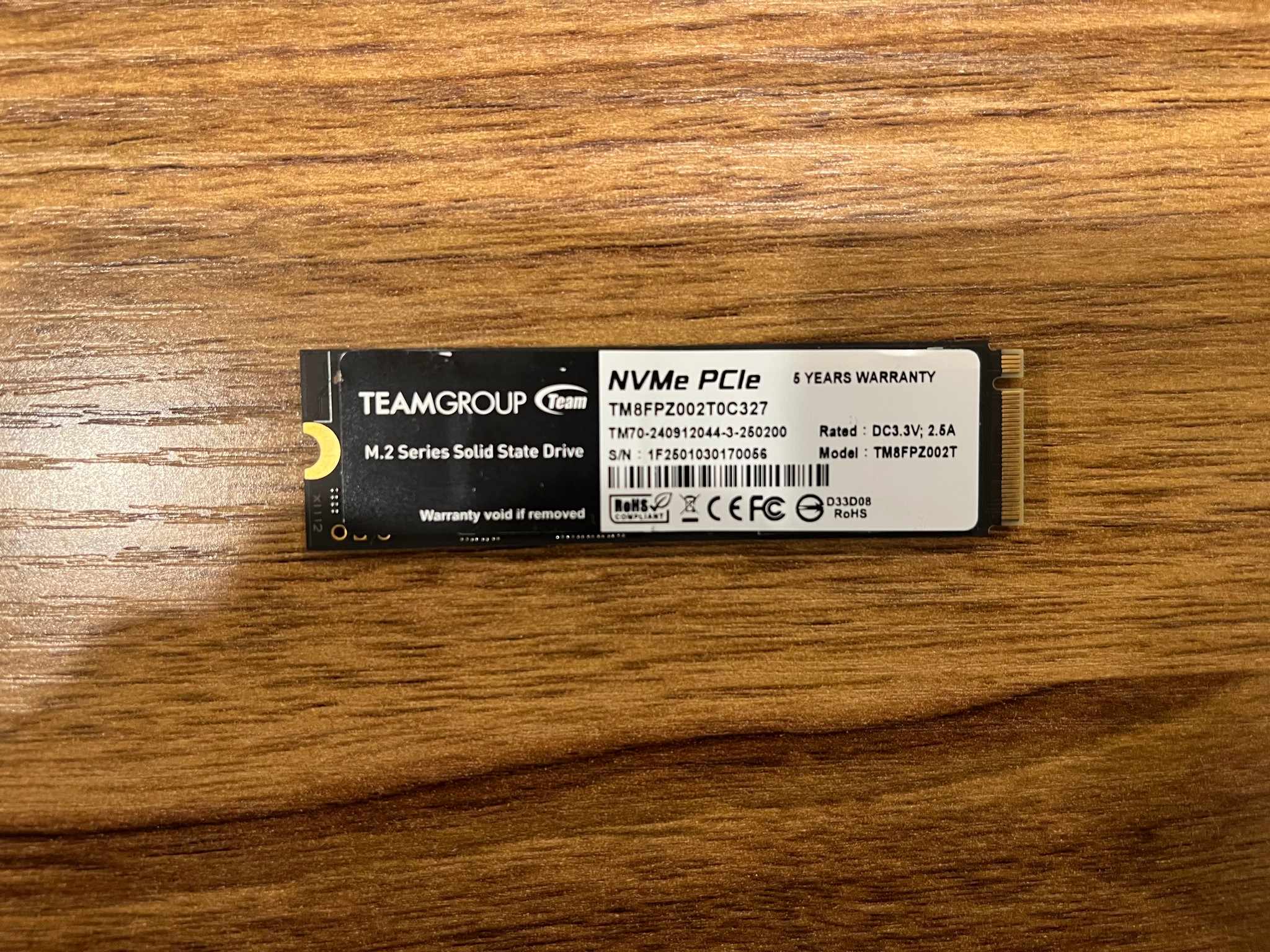 2TB NVMe PCIe Gen 4.0x4 SSD TeamGroup Cardea Graphene 3D NAND TLC