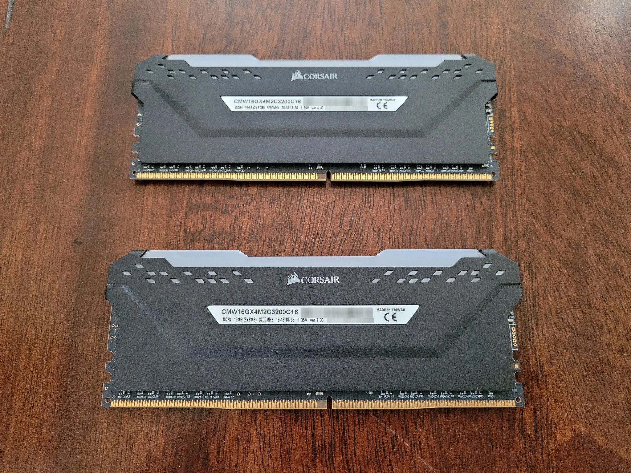 Corsair Vengeance RGB Pro Black 16 GB (2 x 8 GB) DDR4-3200 CL16 Memory (NO OG BOX)