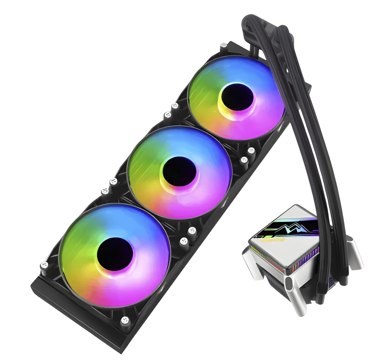 SEGOTEP 🆒KL-360🆒 | BLACK 360mm ARGB AIO CPU Liquid Cooler | TDP: 320W | LGA 1700 & AM5 Ready