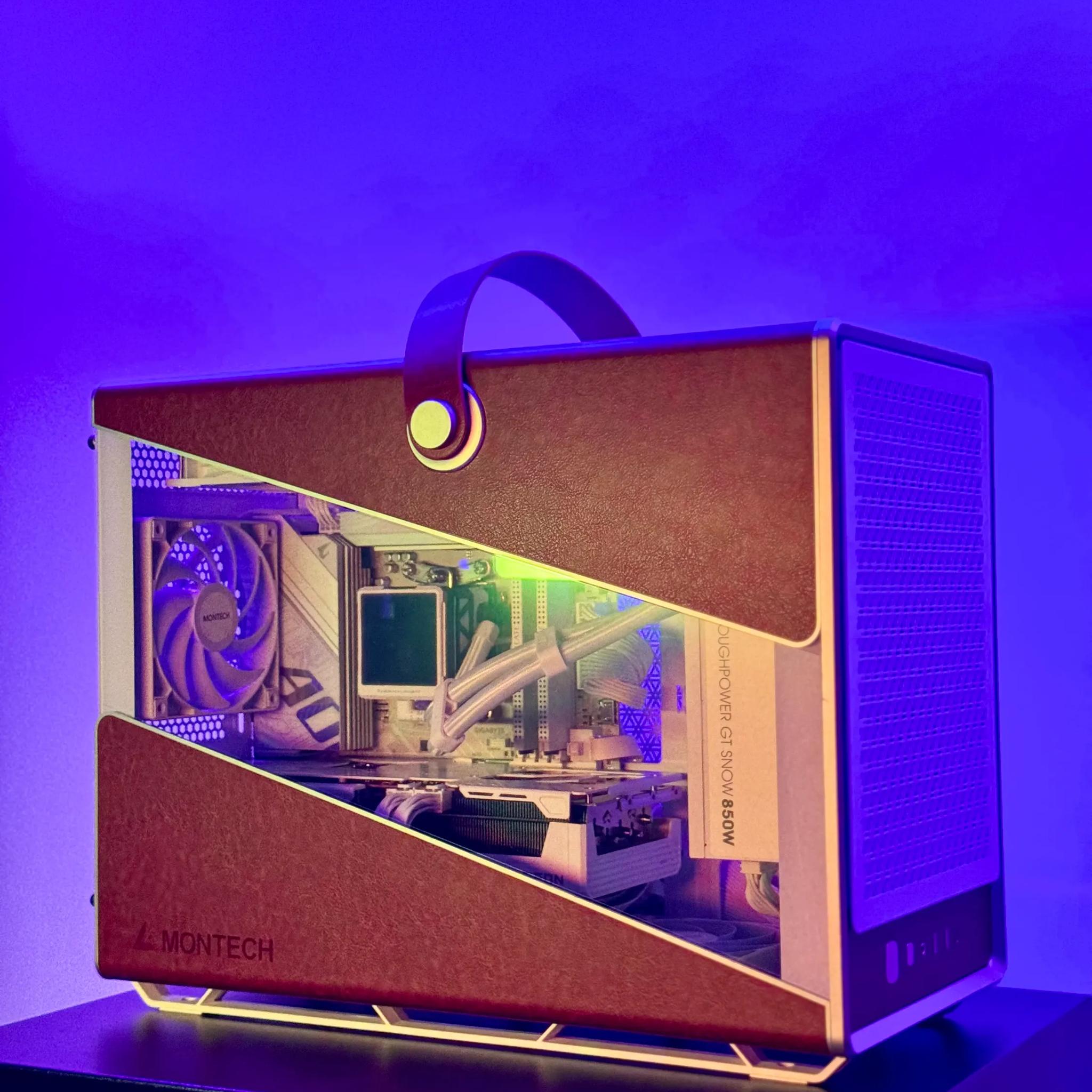 The Dream Machine ☁️🌜✨ Gaming PC  🚀 Radeon 9070 OC, Ryzen 9800X3D, 32GB RAM, 4TB SSD, Aorus ICE Mobo