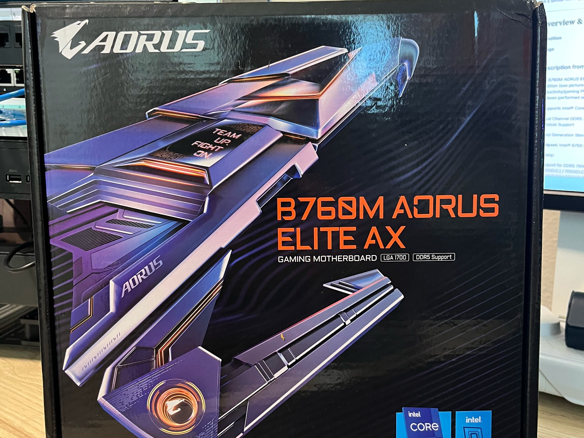 **FALL SALE** Gigabyte B760M Aorus Elite AX rev.1.x DDR5 Intel Socket LGA 1700 Motherboard