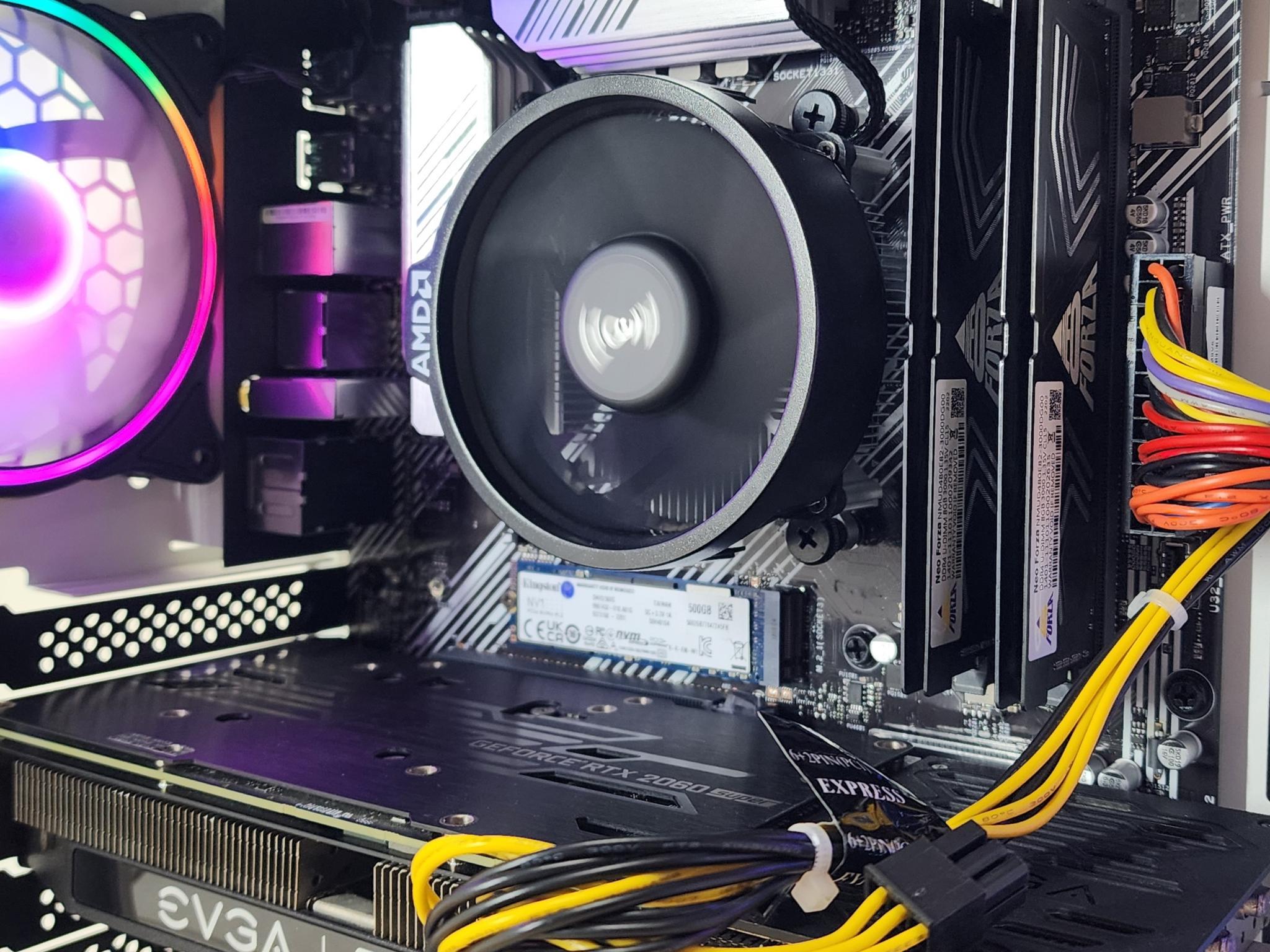 Gaming PC Ryzen 5 5500 16GB RAM 500GB SSD RTX 2060 SUPER 8GB Windows 11 Computer