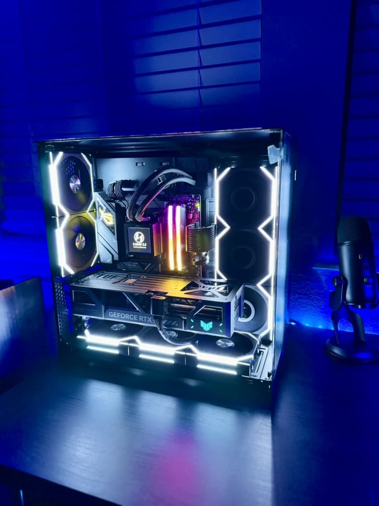 ObsidianX Gaming PC 💎 NVIDIA RTX 5080 OC, 9800X3D, 64GB RAM, 3TB NVMe SSD, ROG Strix B850 MB