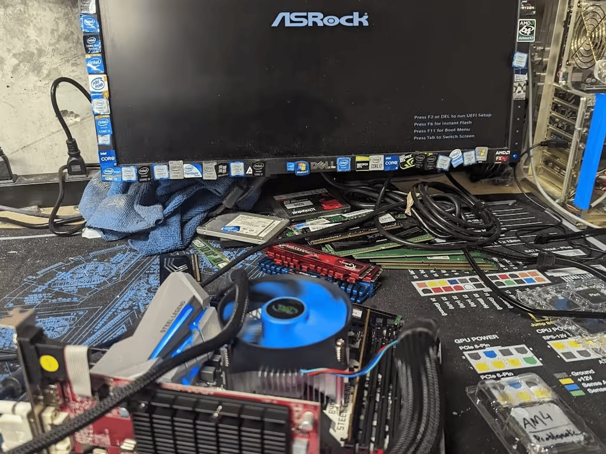 ASRock B450 Steel Legend AMD Socket AM4 DDR4 ATX Desktop Motherboard No I/O