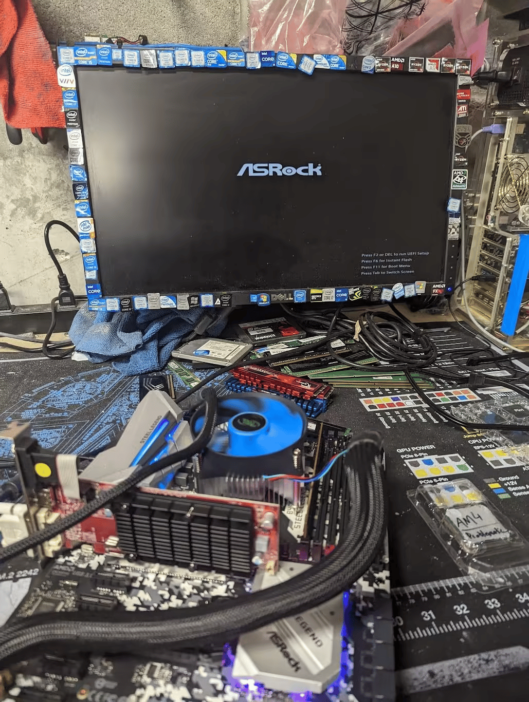 ASRock B450 Steel Legend AMD Socket AM4 DDR4 ATX Desktop Motherboard No I/O