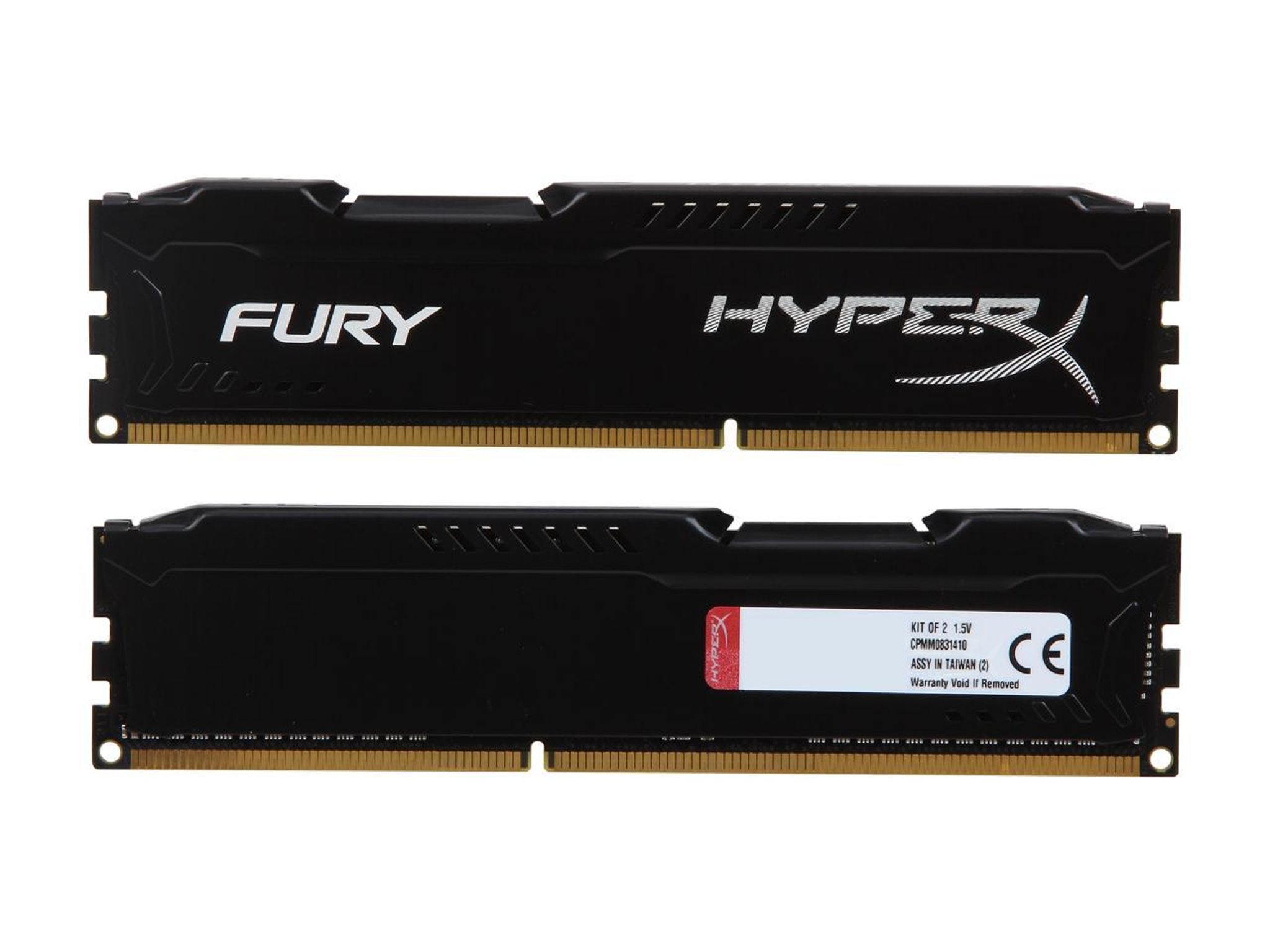 Kingston HyperX FURY Black Series 8GB 1333MHz DDR3 CL9 DIMM (Kit of 2x 4GB) memory