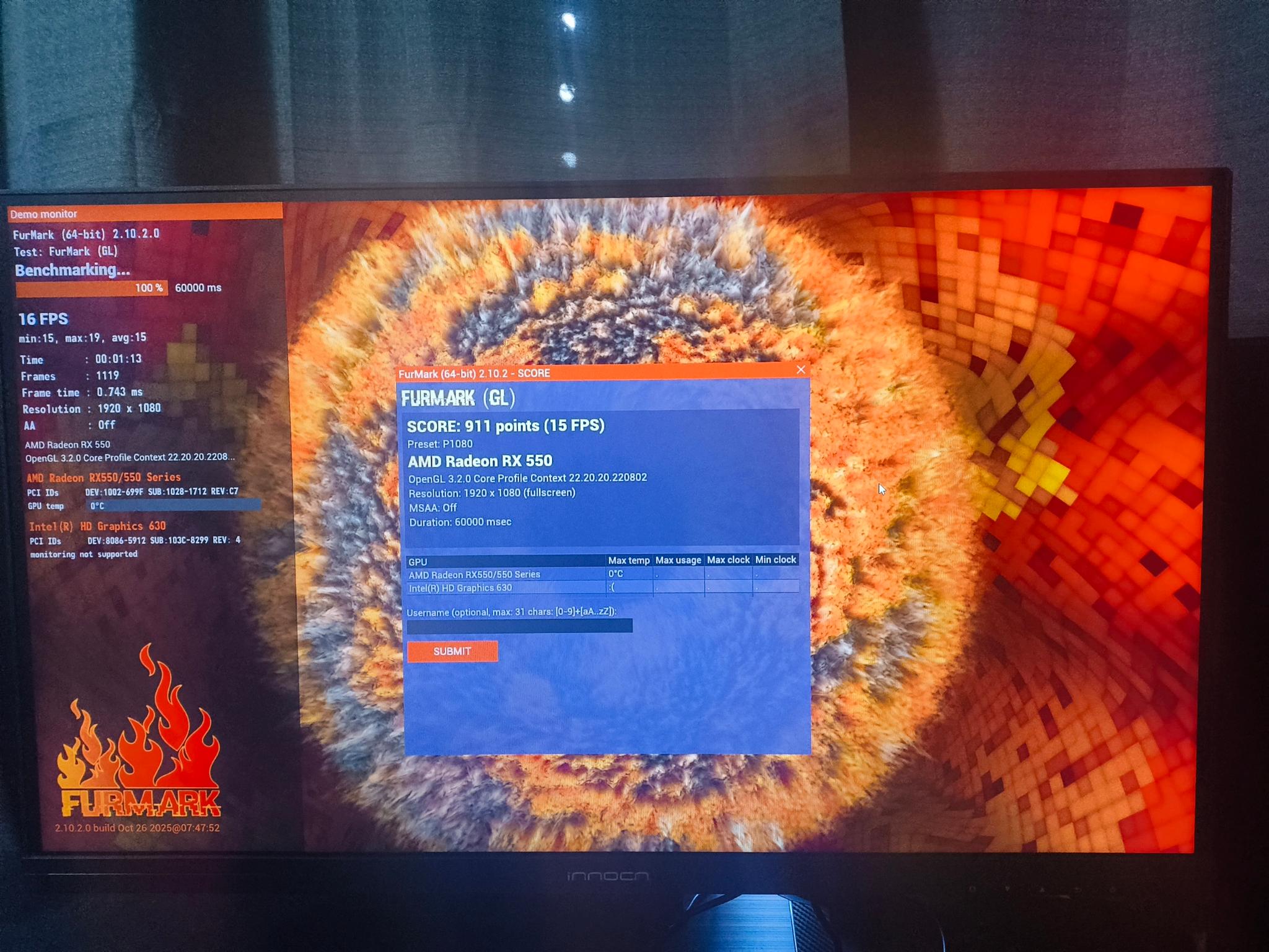 Entry Level I5-7500 / RX 550 / 16GB DDR4 Ram / 480GB SSD / Office PC