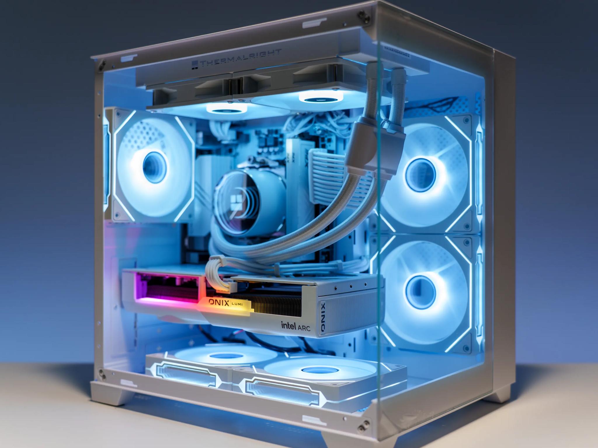Pure White Gaming PC | Intel Arc B580 | Ryzen 5 5600x | 32GB DDR4 | 1TB m.2