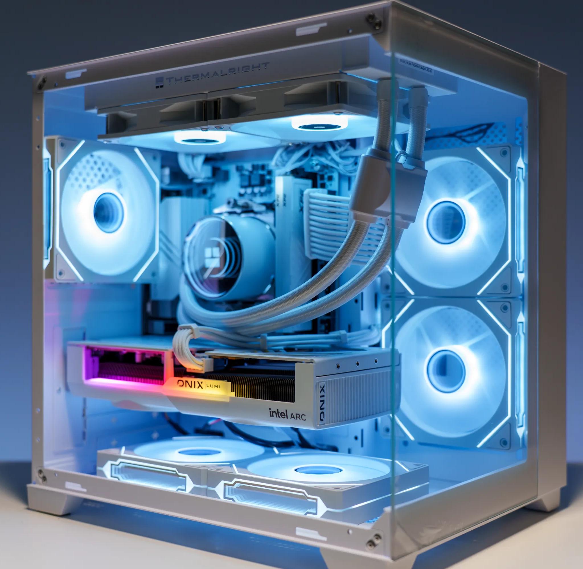 Pure White Gaming PC | Intel Arc B580 | Ryzen 5 5600x | 32GB DDR4 | 1TB m.2