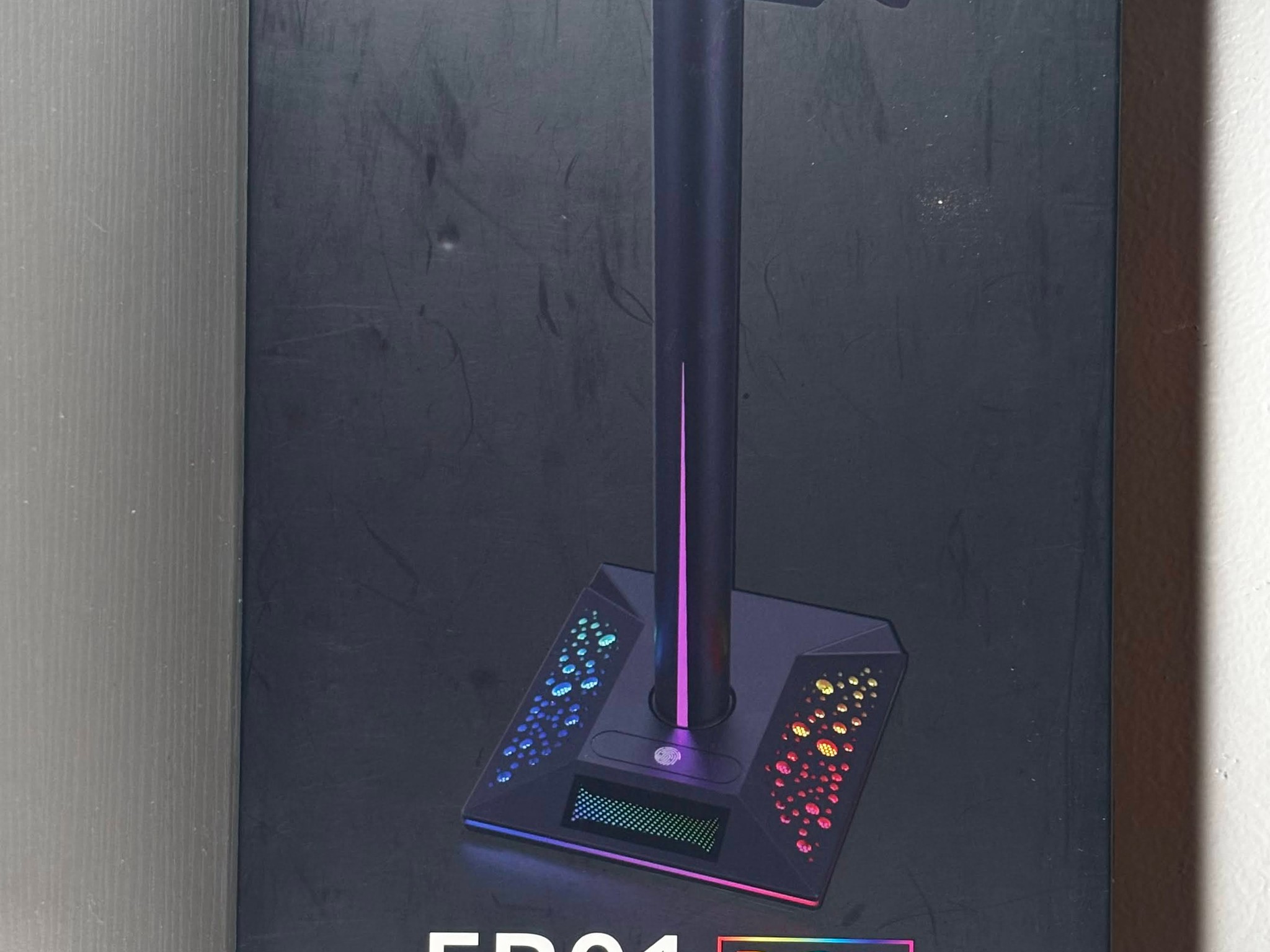 RGB Headset Stand with Built-in USB Hub & Aux Port