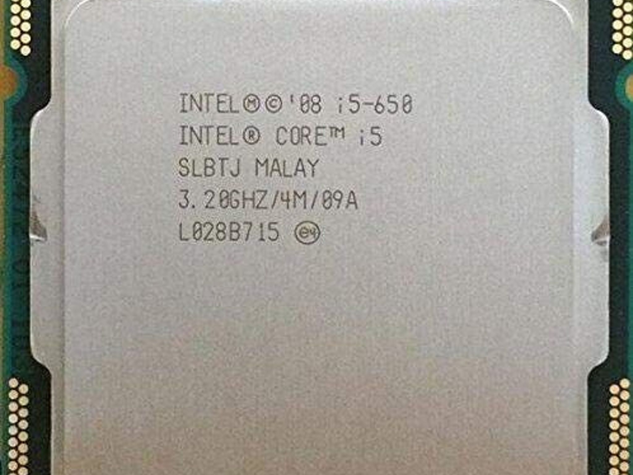 Intel Core i5 650 Dual-Core CPU (4M Cache 3.20GHz 1st Generation)