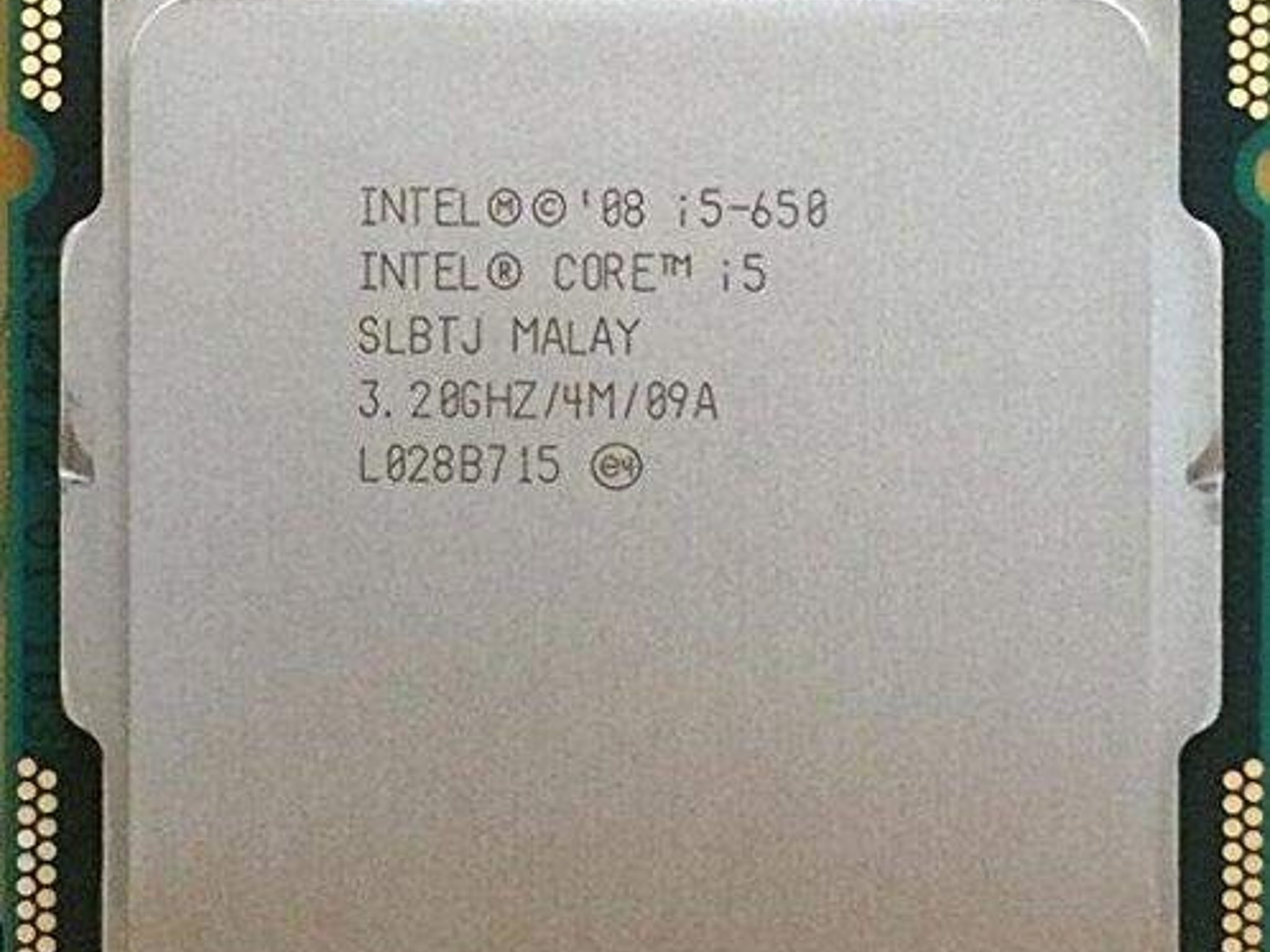 Intel Core i5 650 Dual-Core CPU (4M Cache 3.20GHz 1st Generation)