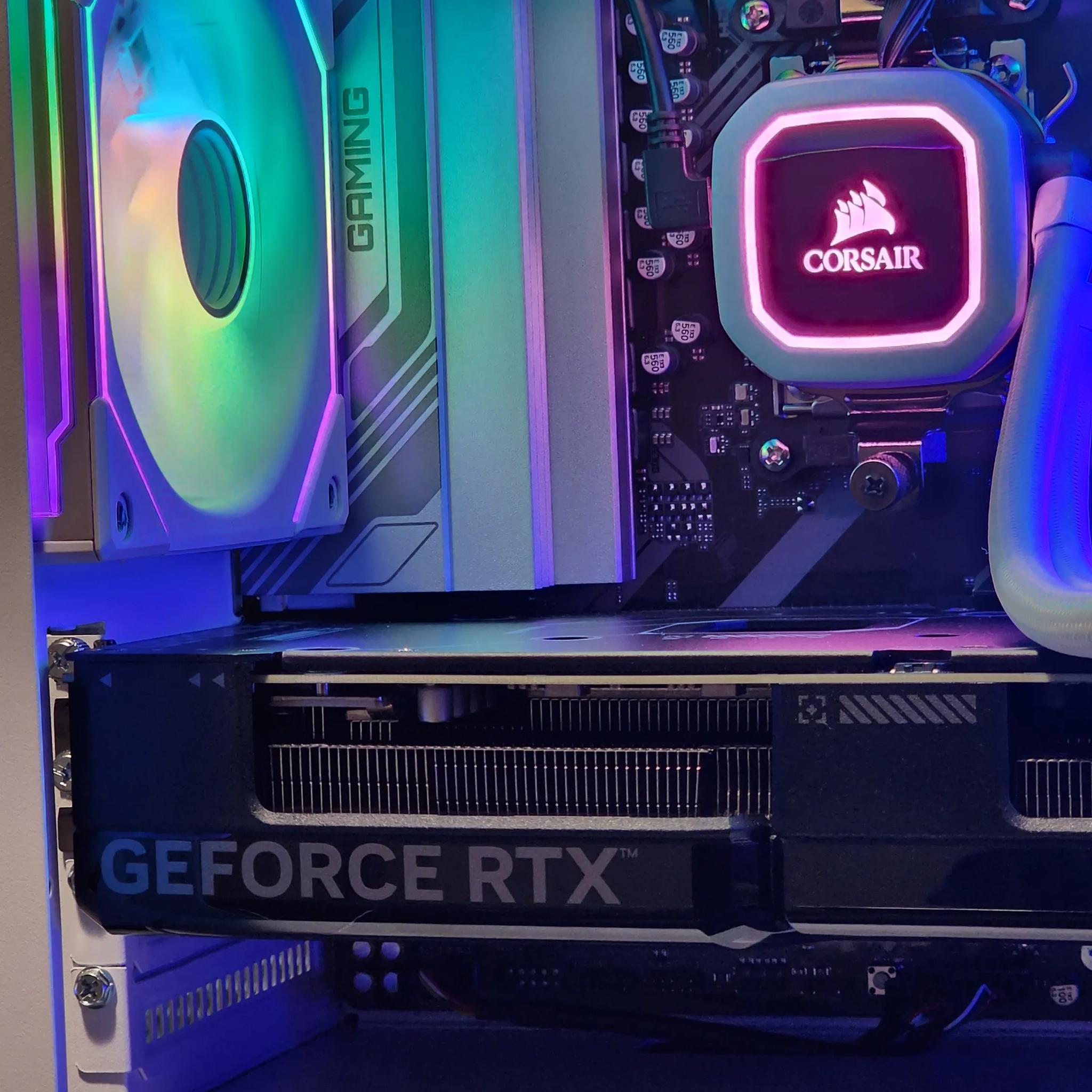 💥Versatile White PC💥 RTX 4070 | Ryzen 7 7700X | 32GB DDR5 | 1TB NVME M.2 | Windows 11 Pro