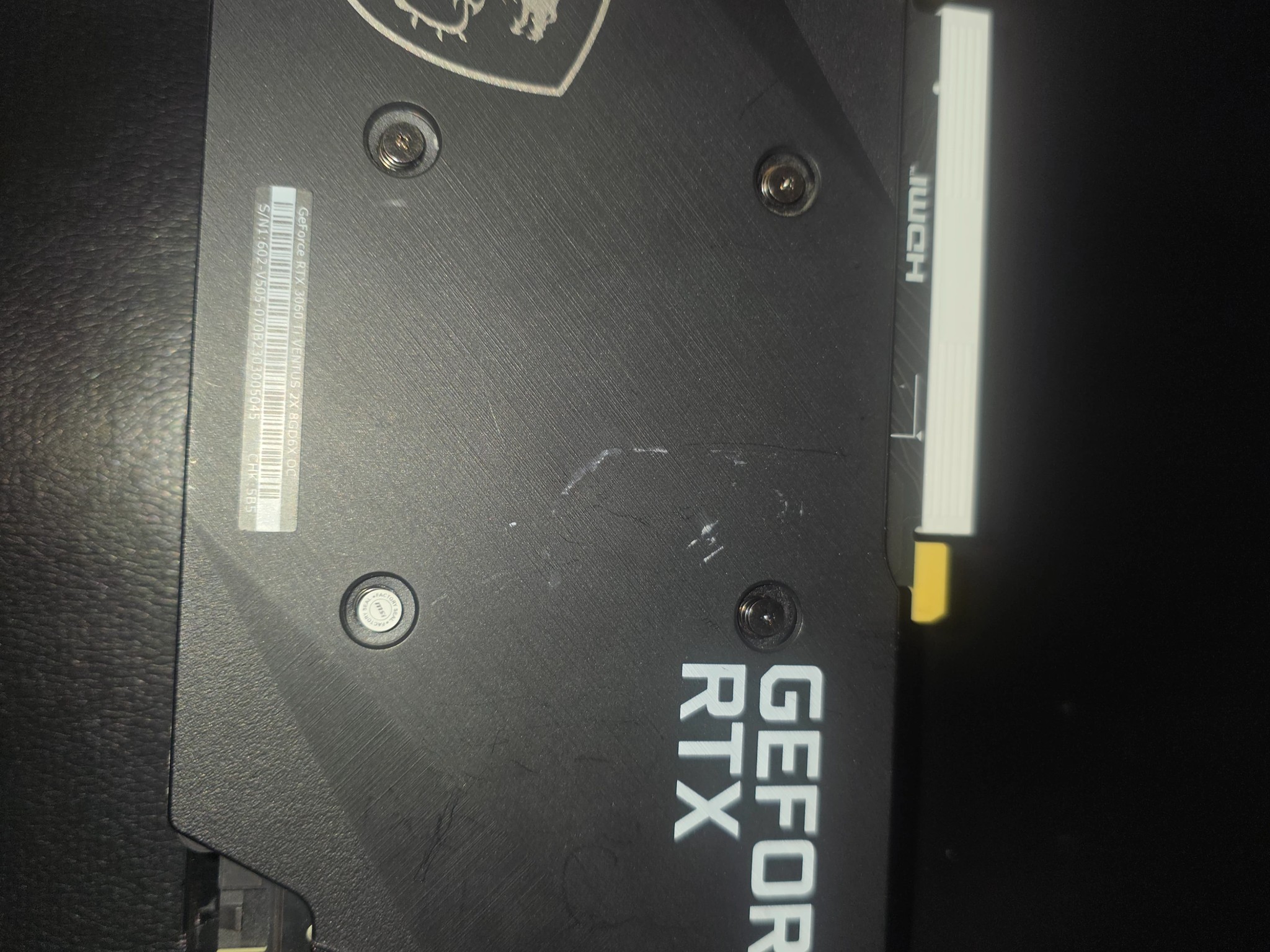 MSI VENTUS | NVIDIA GeForce RTX 3060 Ti 8GB |
