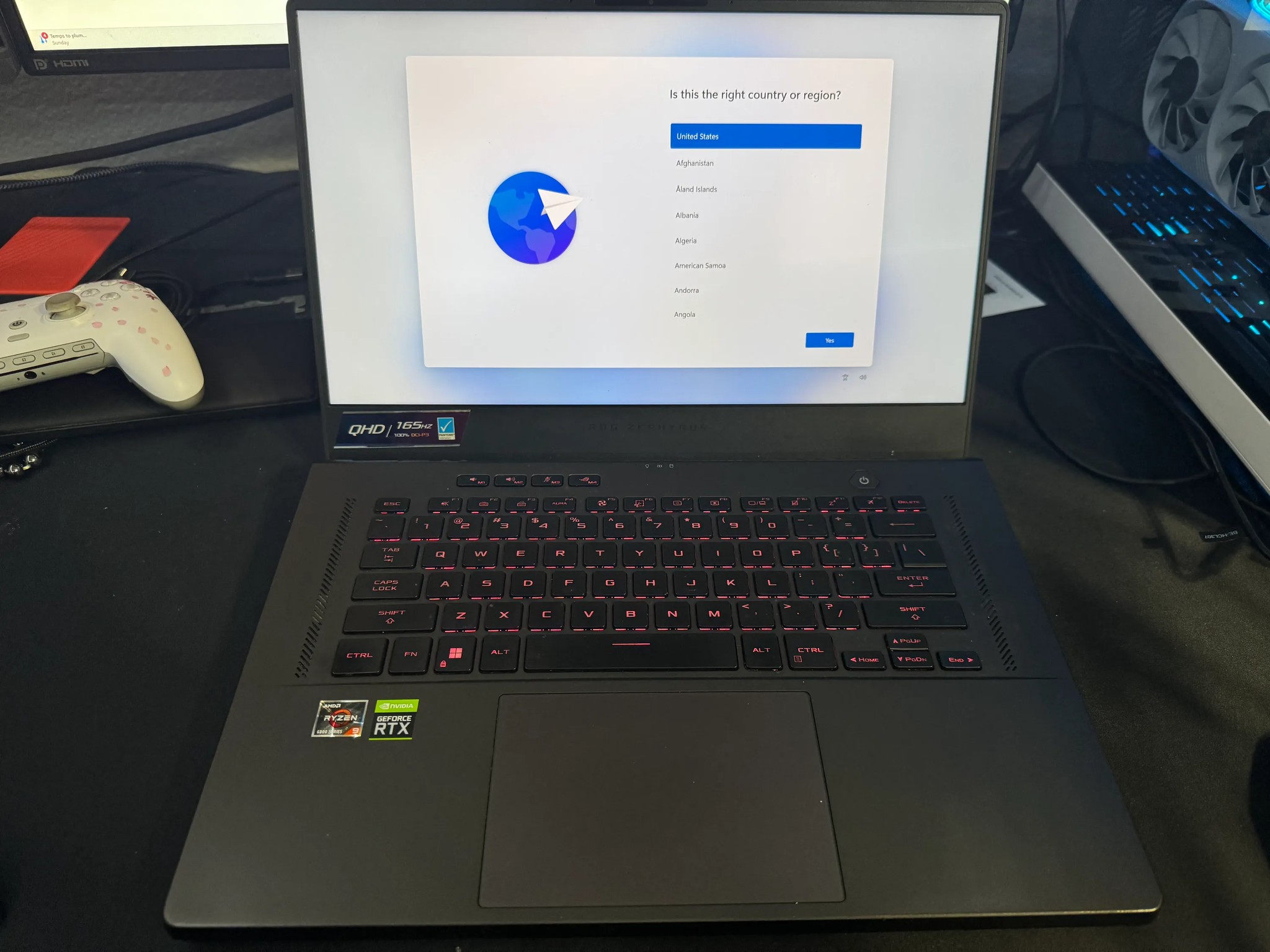 ASUS ROG Zephyrus 15.6" 165Hz Gaming Laptop-AMD Ryzen 9-16GB DDR5 Memory-NVIDIA GeForce RTX 3060