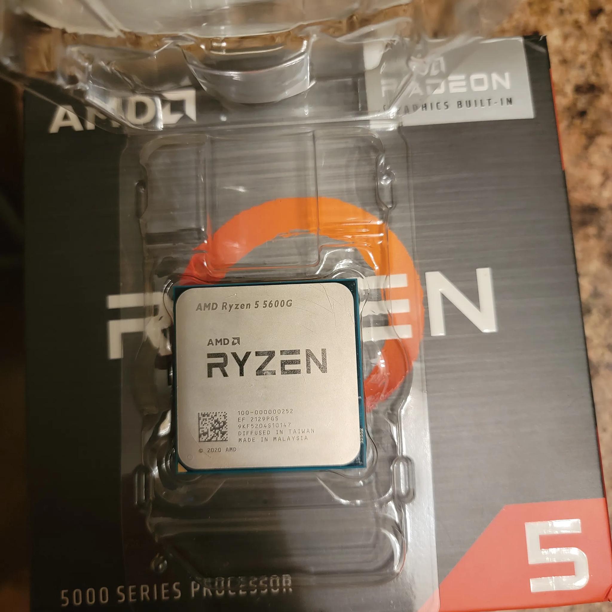 Ryzen 5 5600G. 6 core 12 thread w/ internal graphics