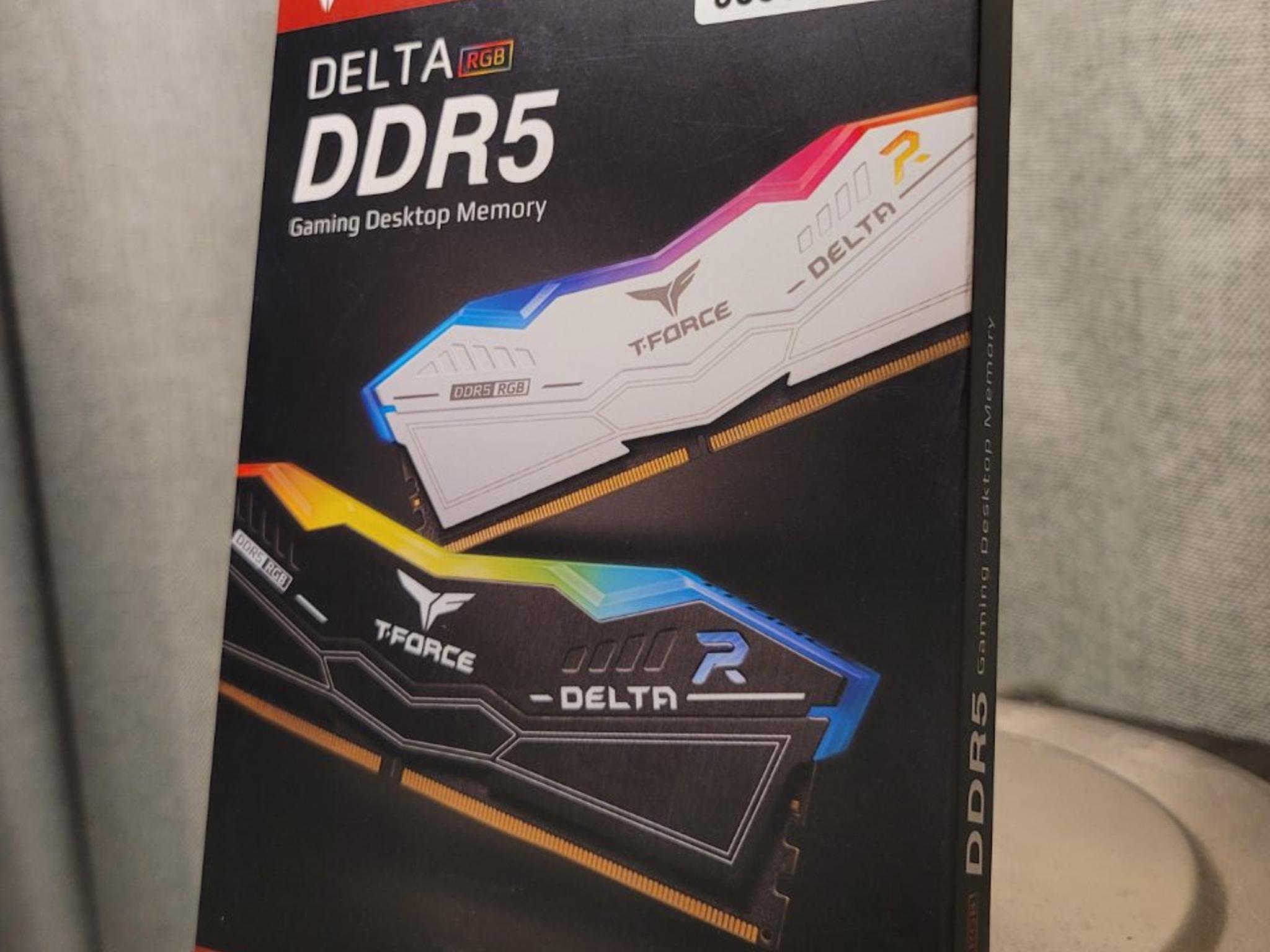 DDR5 6000MHz 2x8GB Memory, TeamGroup T-Force Delta RGB, White