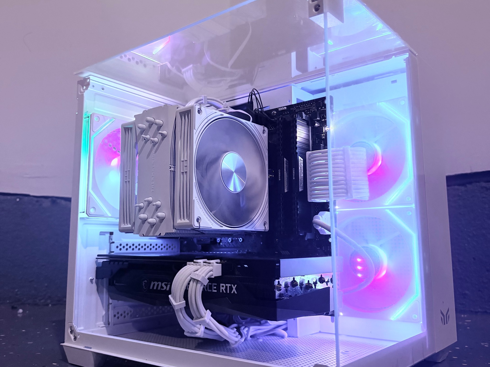 🌈"Glacial Frost"❄️ | 1440p Gaming | RTX 3060 Ti | iRyzen 7 3800X | 32GB Ram | 1TB SSD | Free Ship
