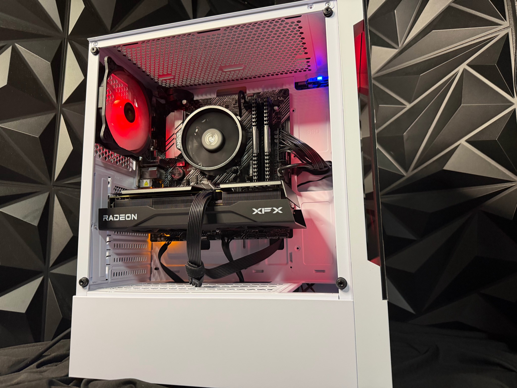 🐼🤍 GLASS PANDA 🤍🐼 Ryzen 5 5500| RX 9060XT| 16 GB DDR4| 750GB NVMe| 650W PSU