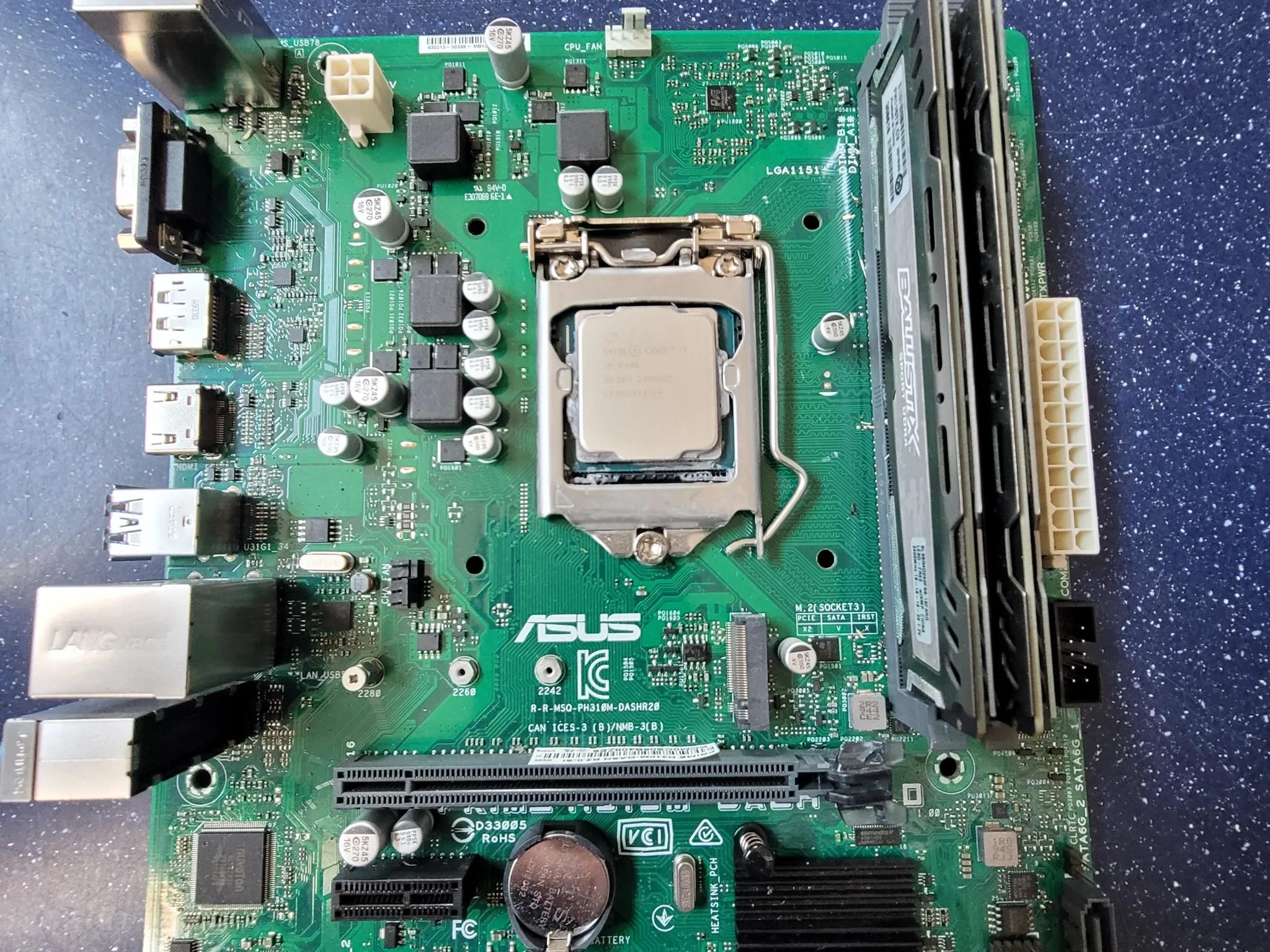 8th gen i5 8400 h310m 16gb combo
