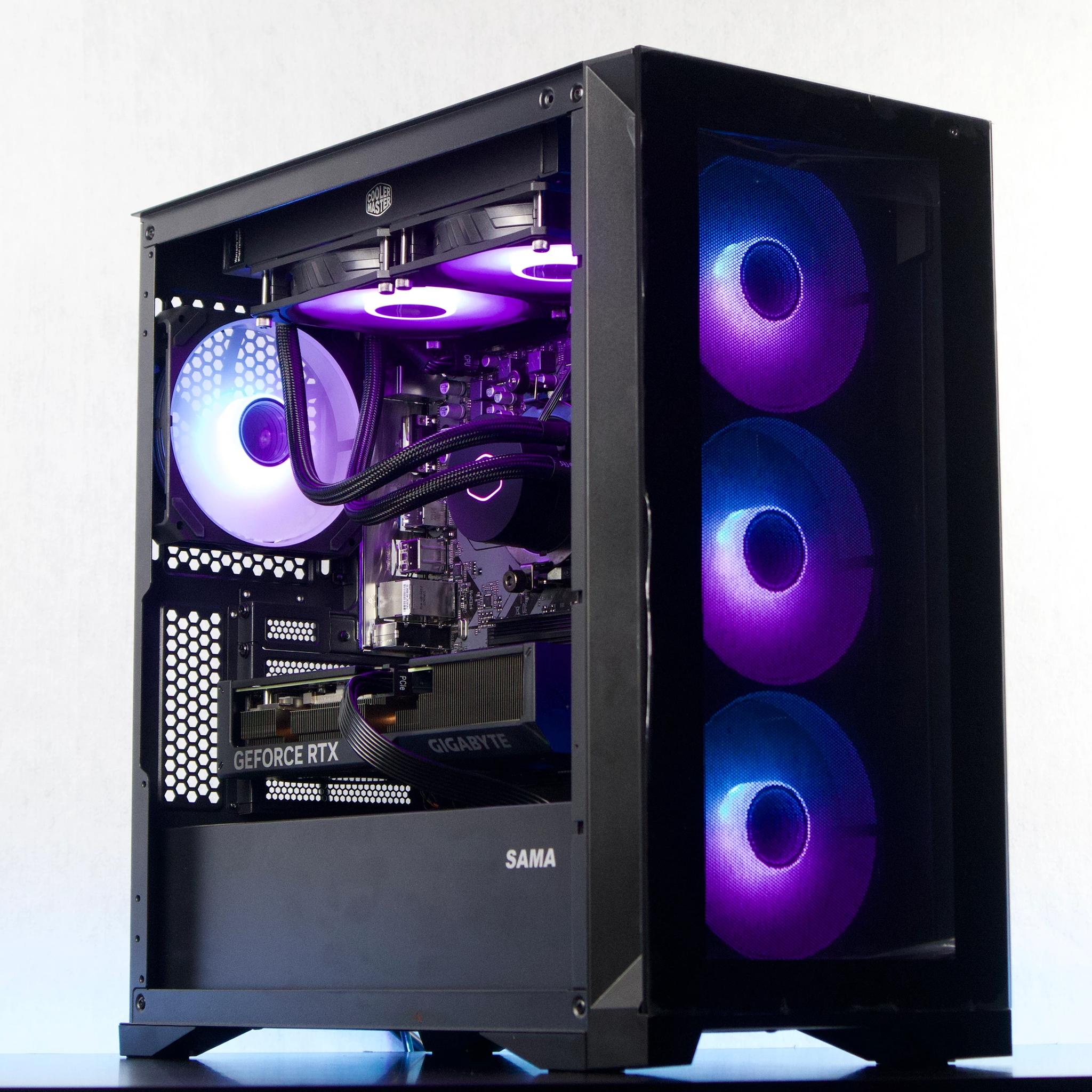 🌩️ 💙🖤💜 Gaming PC | RTX 4070 🟣 Ryzen 5 7500F ⚫ 32GB RAM 🔵 1TB NVMe 🌩️