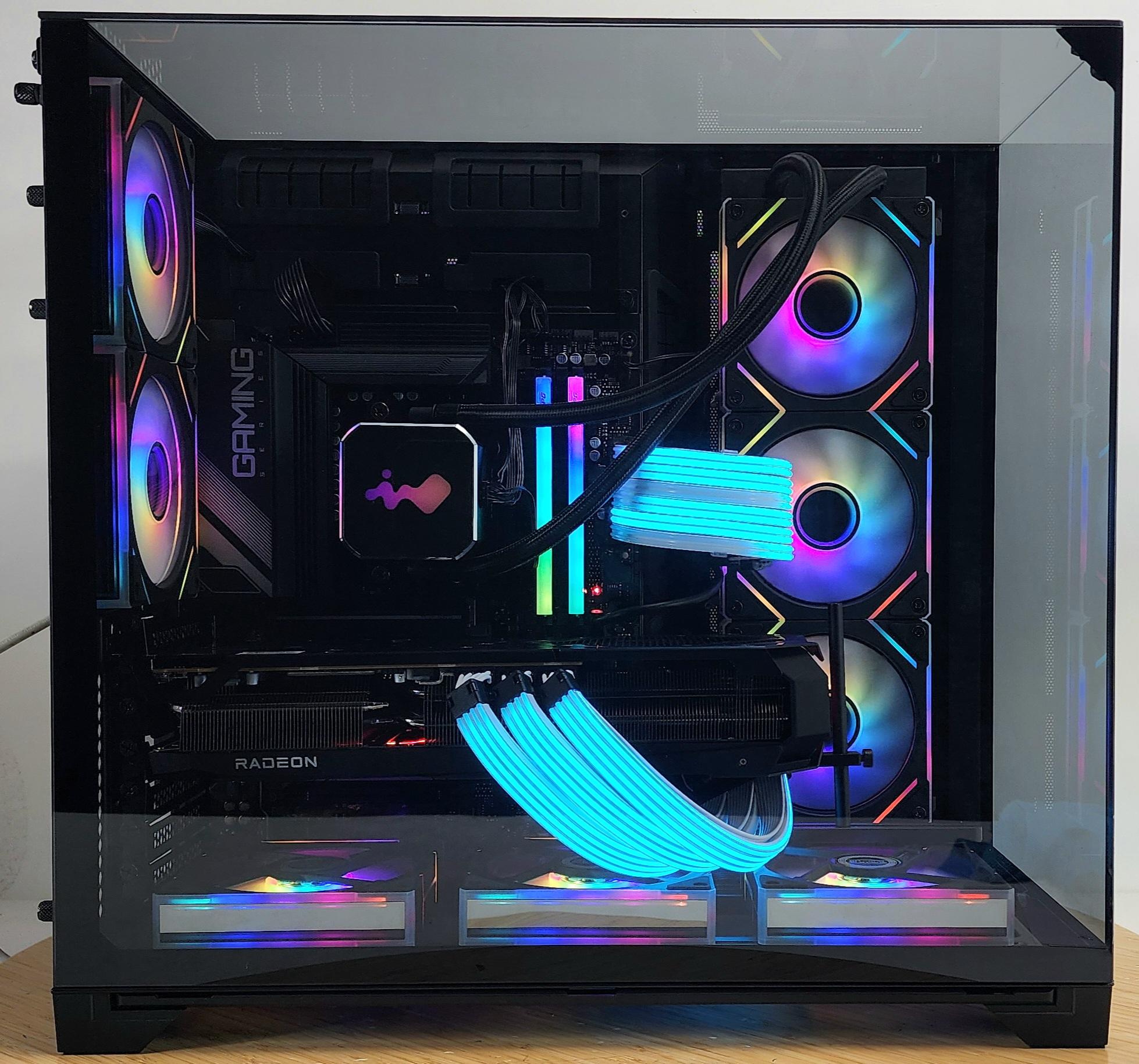 Gaming PC Ryzen 7 9700X 32GB RAM 2TB SSD RX 9070 XT 16GB Windows 11 Computer