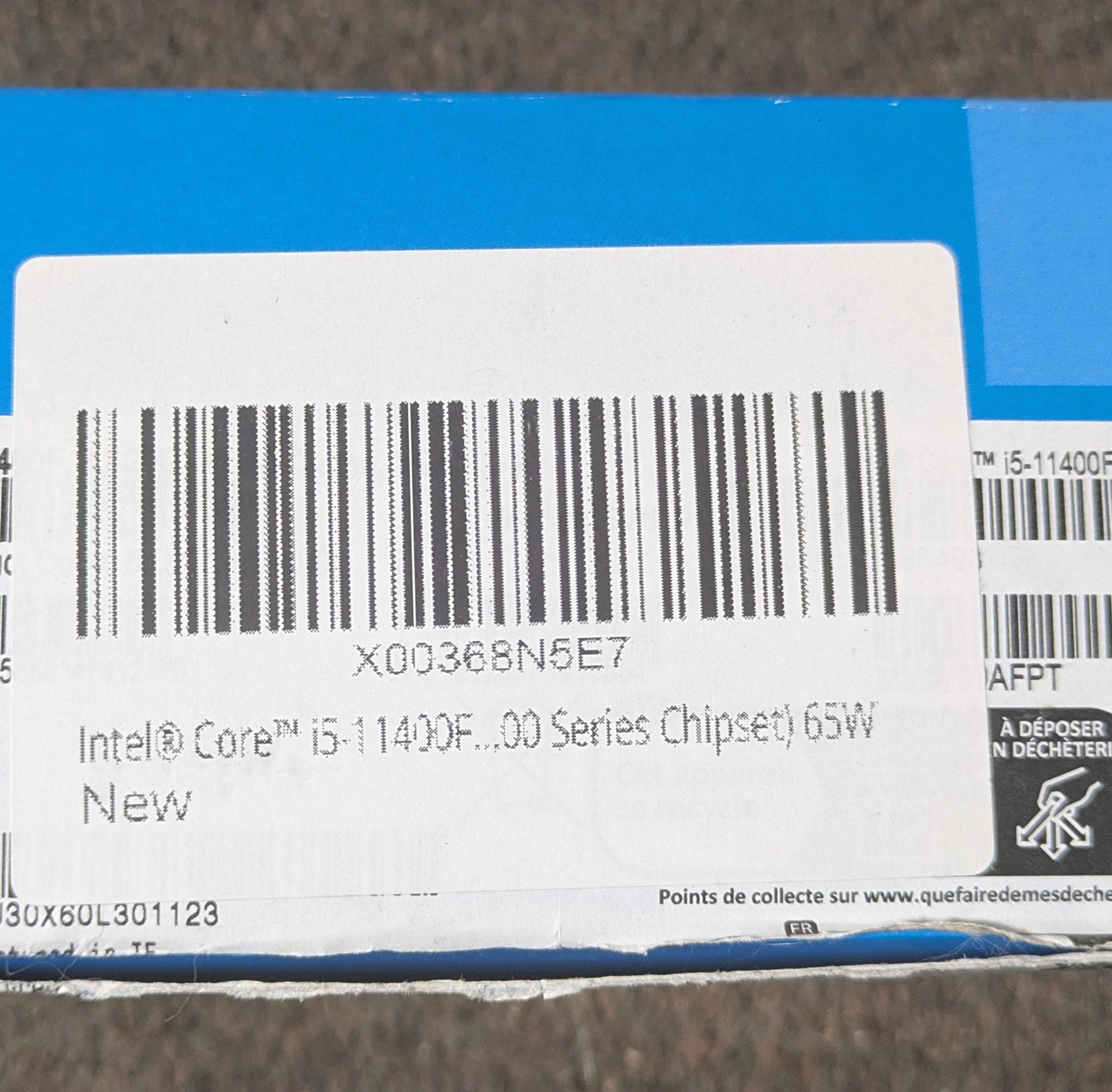 Intel i5 11400F Brand New