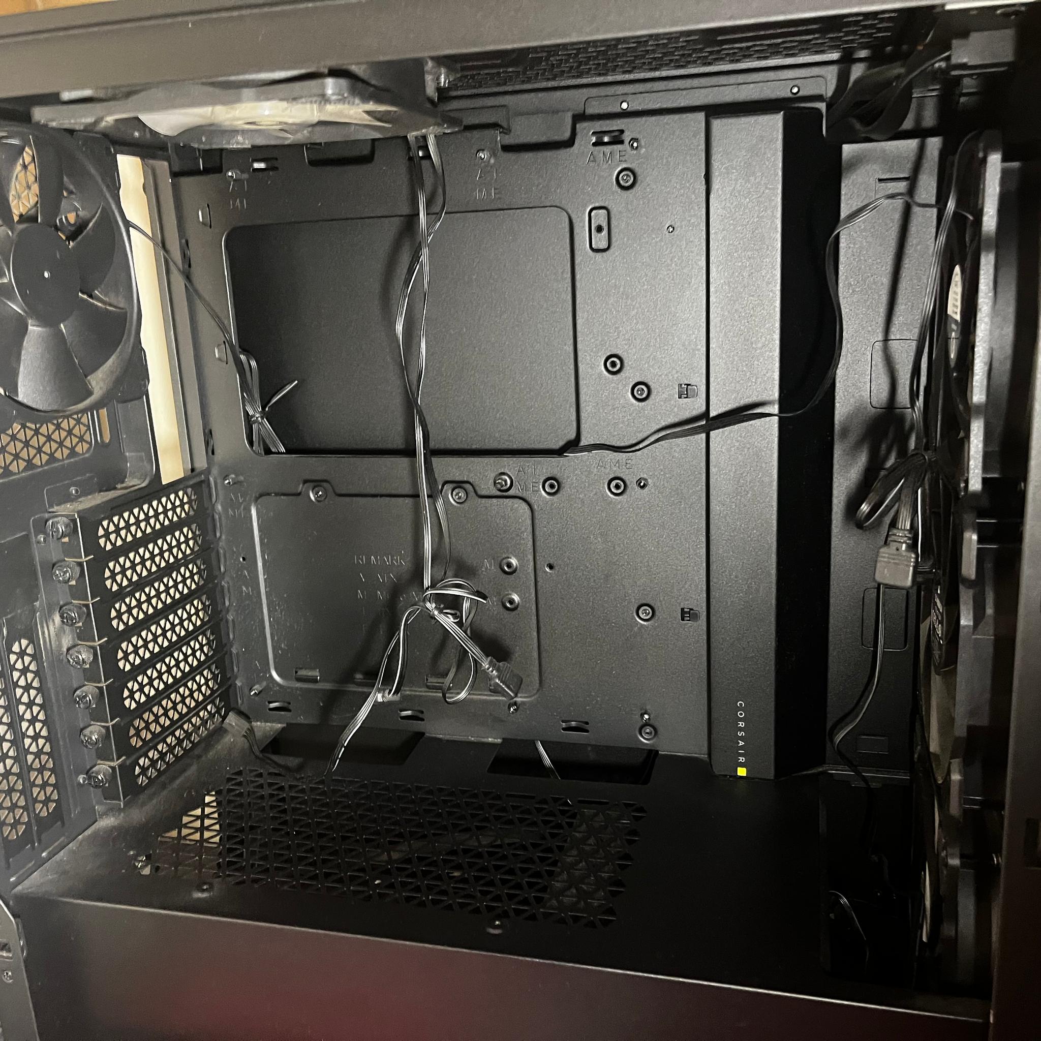 Corsair 4000D AIRFLOW Tempered Glass Mid-Tower ATX PC Case - Black with extra fans