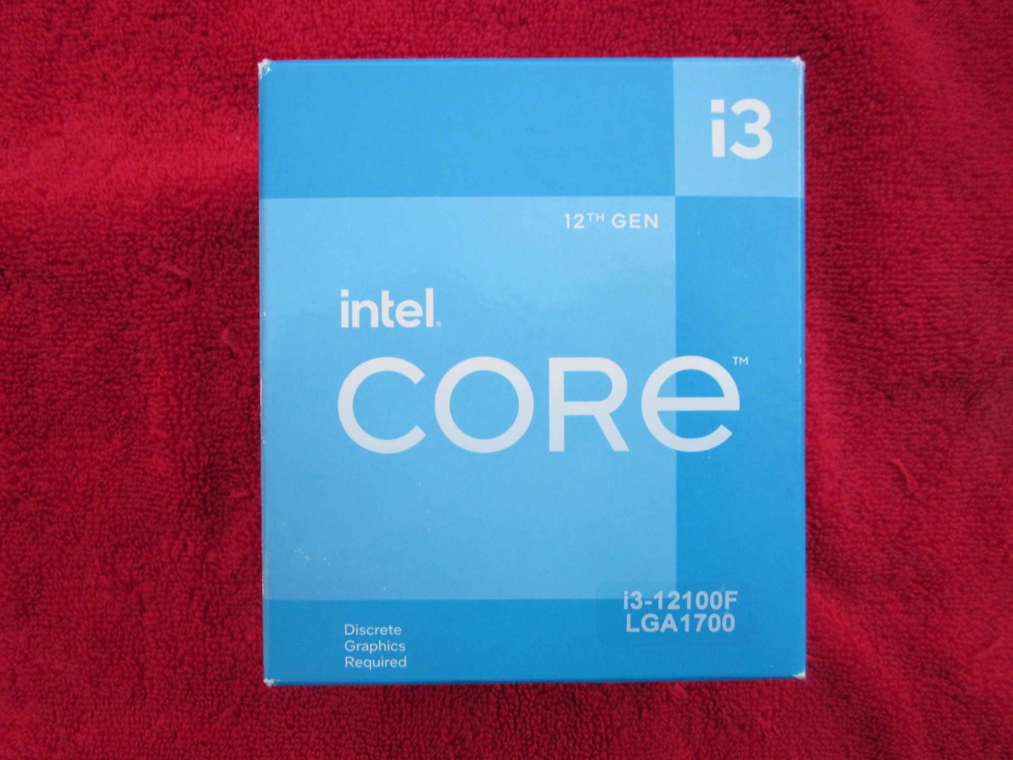 NEW! Intel Core i3-12100F CPU Processor 3.3/4.3 GHz Quad Core LGA1700