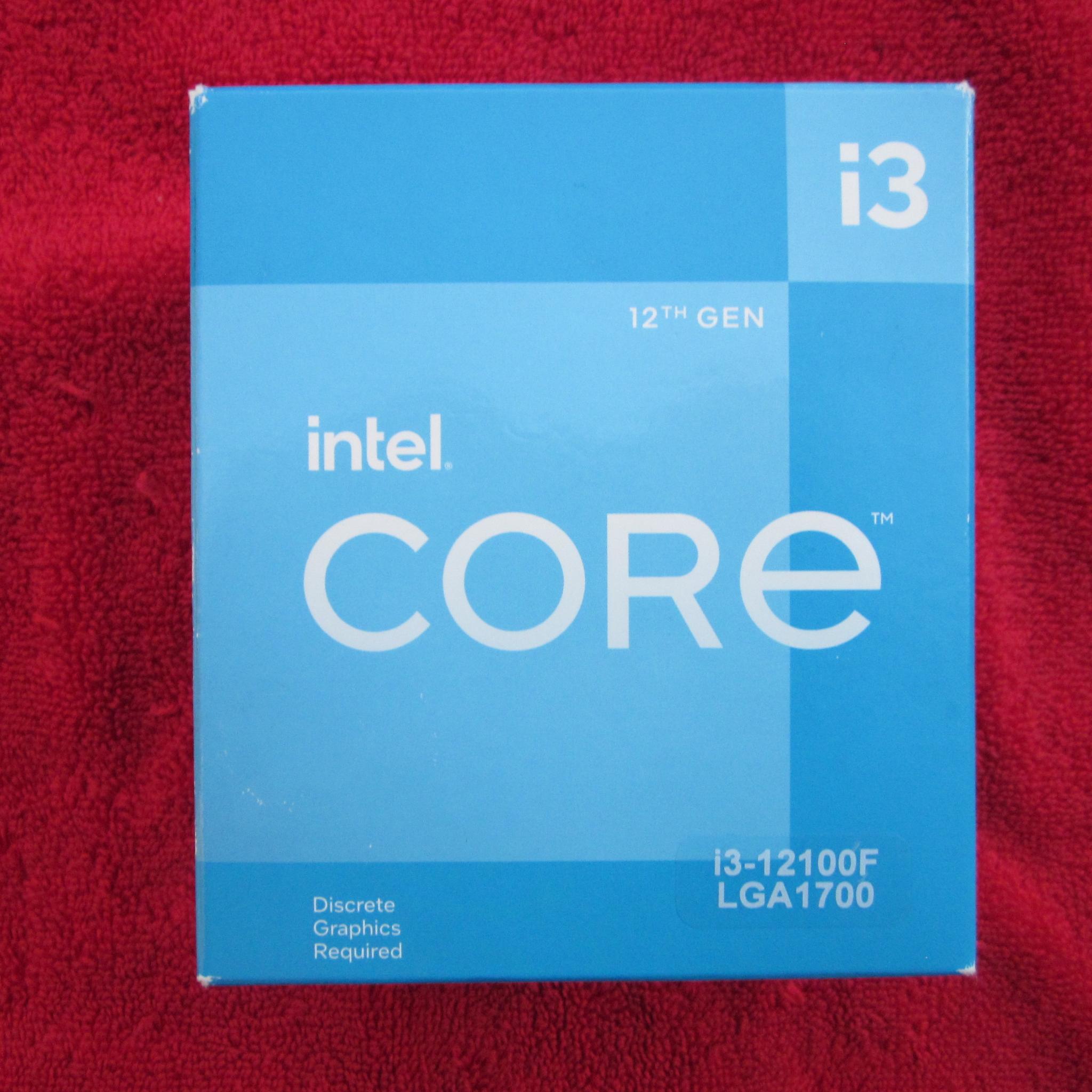NEW! Intel Core i3-12100F CPU Processor 3.3/4.3 GHz Quad Core LGA1700