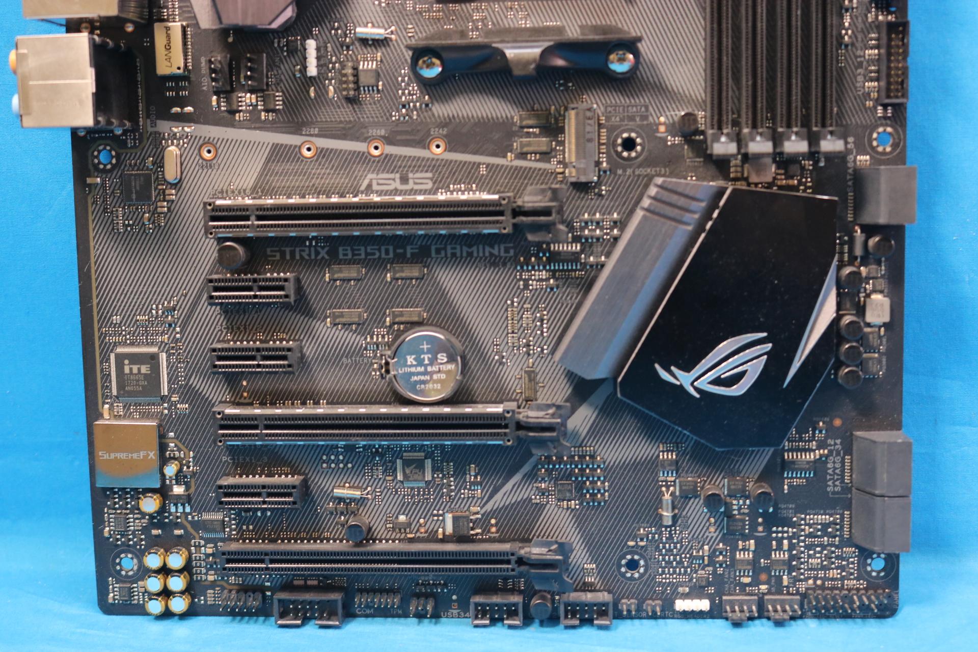 *Newest BIOS* ASUS ROG Strix B350-F Gaming AMD Socket AM4 DDR4 ATX Desktop Motherboard & I/O Shield