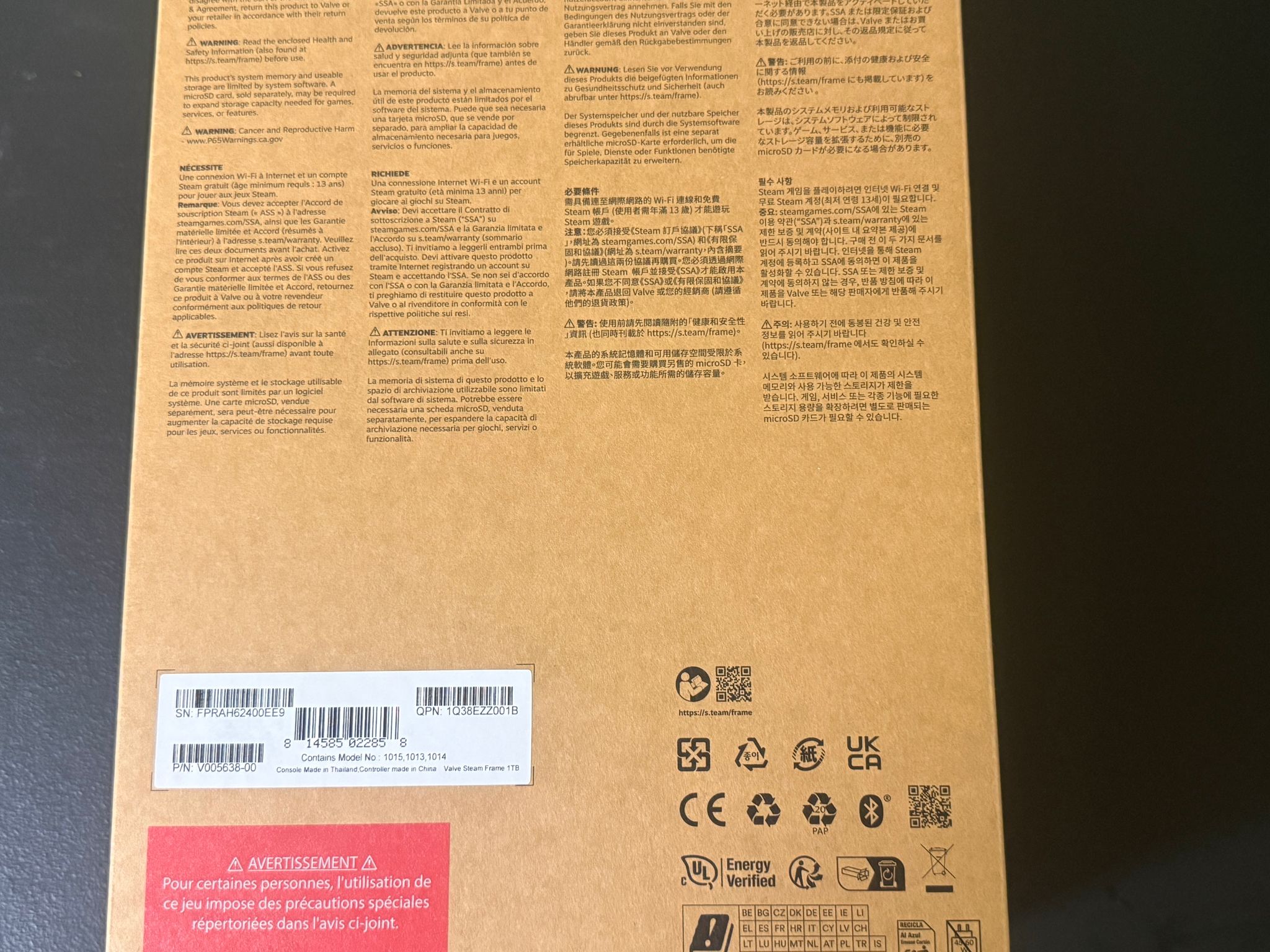 Steam Frame 1TB Kit (Brand New, Sealed)