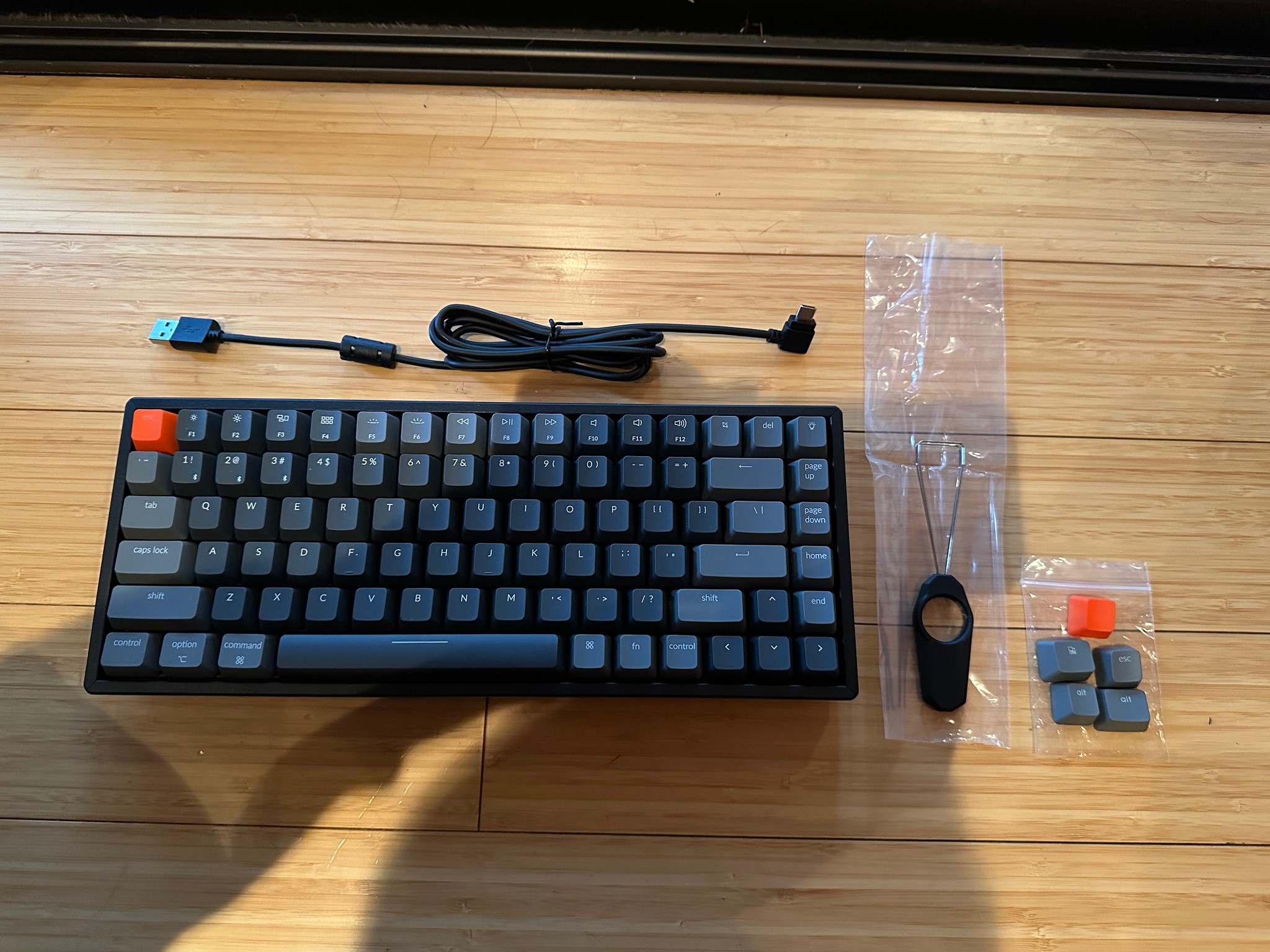 Keychron K2 RBG Metal Brown Switch Bluetooth Mechanical Keyboard (Like New, In Box)