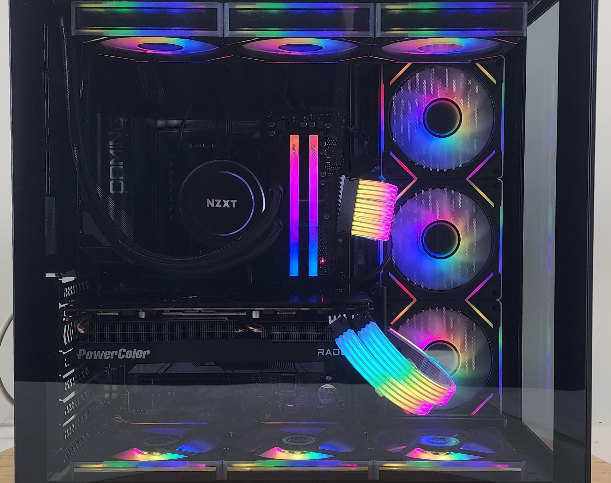Gaming PC Ryzen 7 7800X3D 32GB RAM 1TB SSD RX 7800 XT 16GB Windows 11 Computer